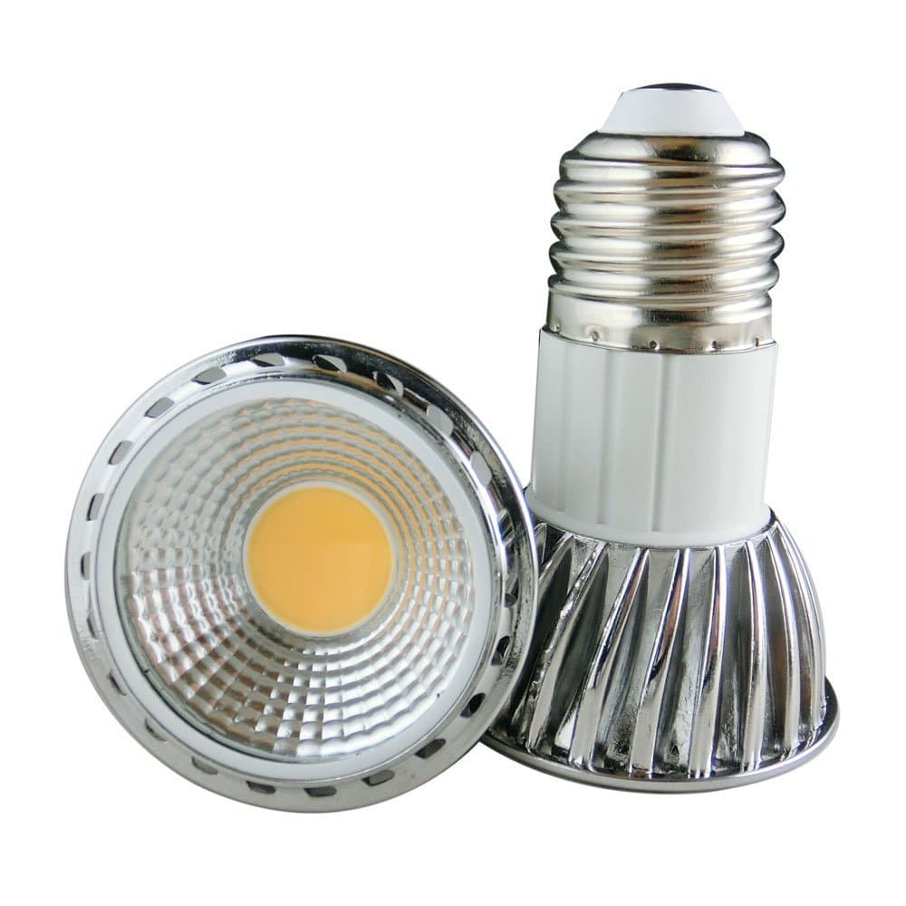 ELEDISON 2-Pack JDR E27 LED Spot 5W Light Bulb (50W Halogen Bulb Equivalent) Not Dimmable 230V AC Kitcehn Range Hood Bulb Cool White 6000K