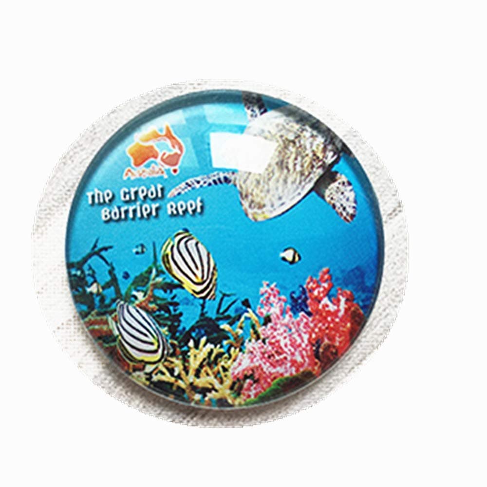 The Great Barrier Reef Australia Fridge Magnet Souvenir Gift，Home & Kitchen Decoration Magnetic Sticker Refrigerator Magnet Collection