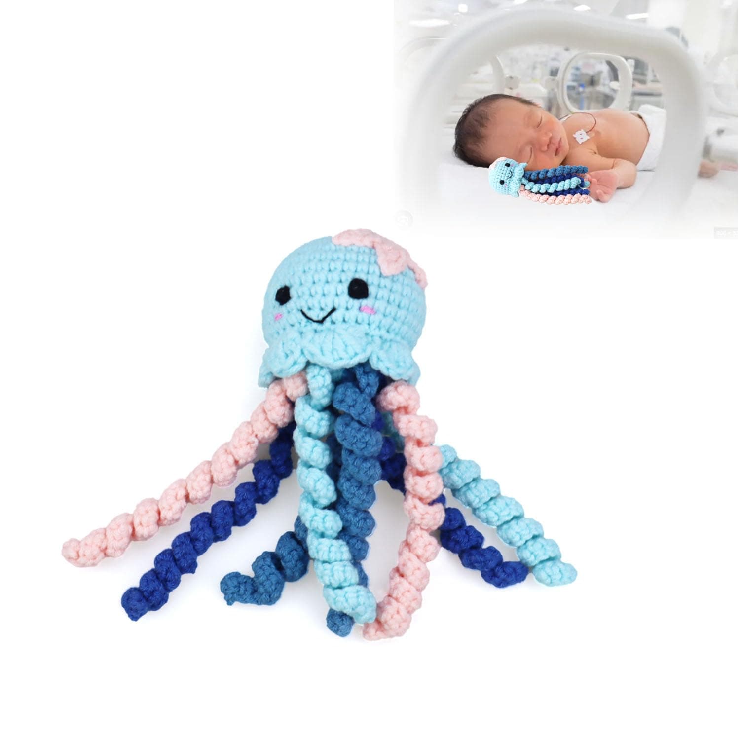 Crochet Octopus for Preemies NICU Preemie Octopus Newborn Baby Gift