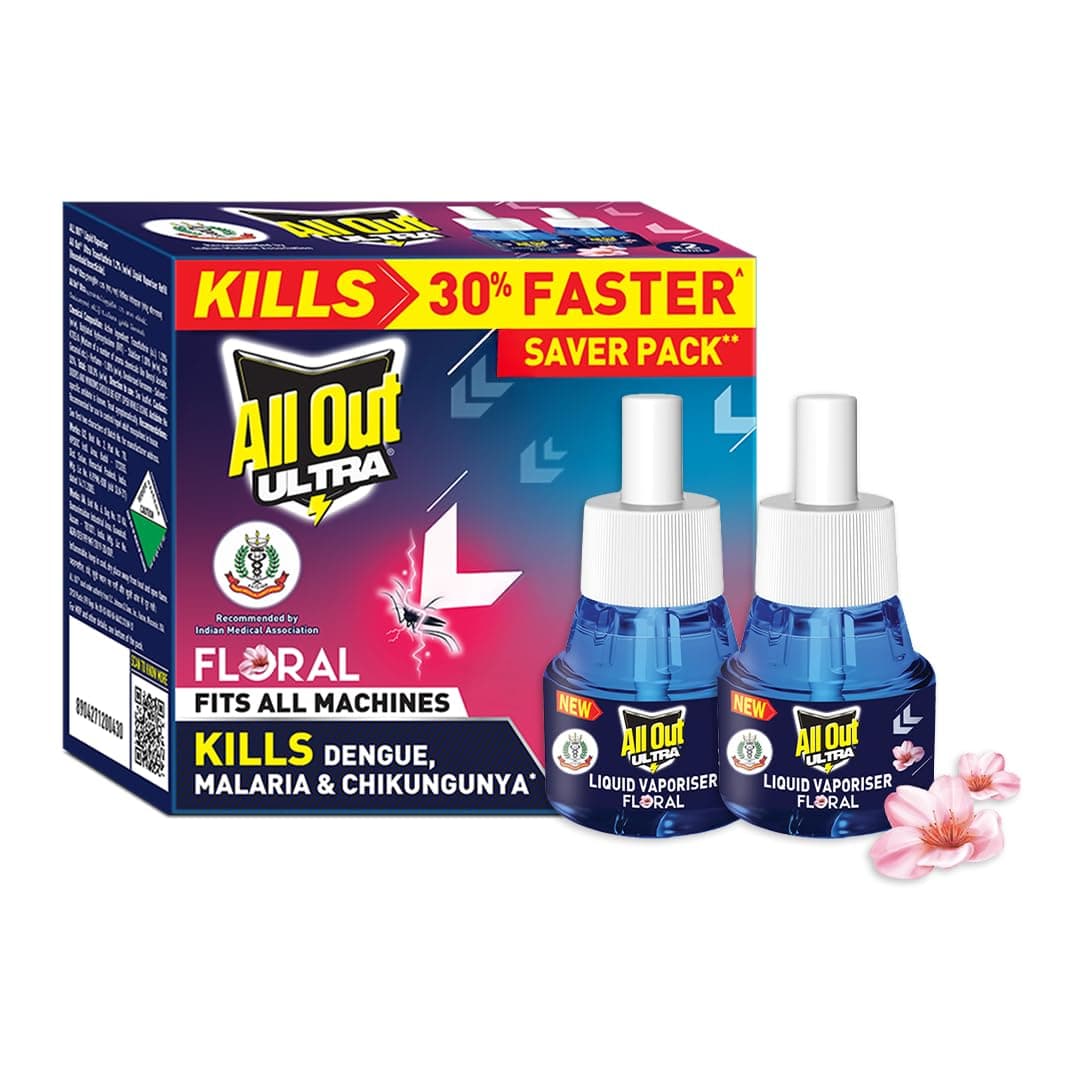 All Out Ultra Power+ Floral Fragrance (2 refills pack)
