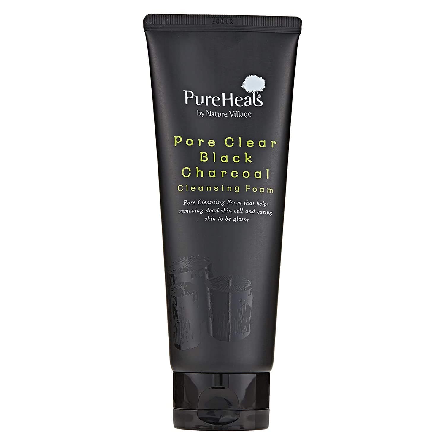 Pureheal's Pore Clear Black Charcoal Cleansing Foam 5.07 fl. oz. (150ml), Oriental botanical Ingredient, Pore cleansing off the sebum and skin waste, by Nature Village