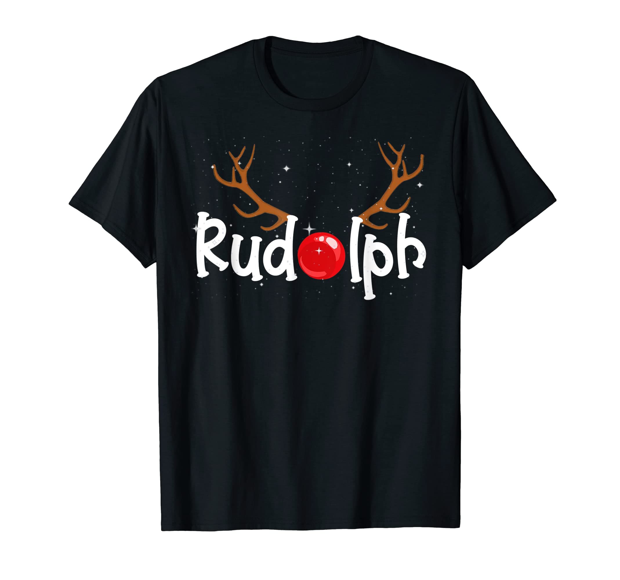 Rudolph Red Nose Reindeer Christmas Funny T-Shirt