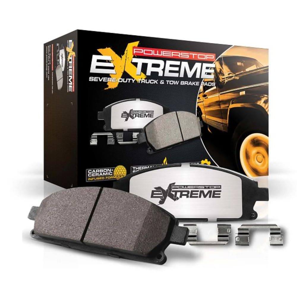 Front Brake Pads For Ram 2500 2019-25 | Ram 3500 2019-25 - Z36 Truck & Tow Carbon-Fiber Ceramic Brake Pads With Installation Hardware, Z36-2223