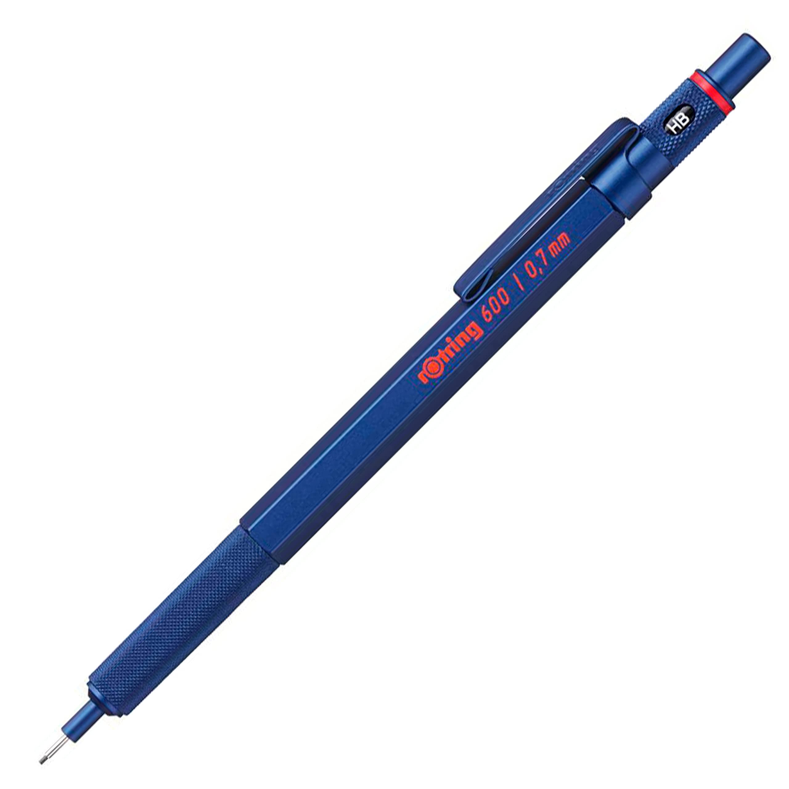 600 Mechanical Pencil | HB 0.7 mm | Blue Body | Hexagonal Barrel
