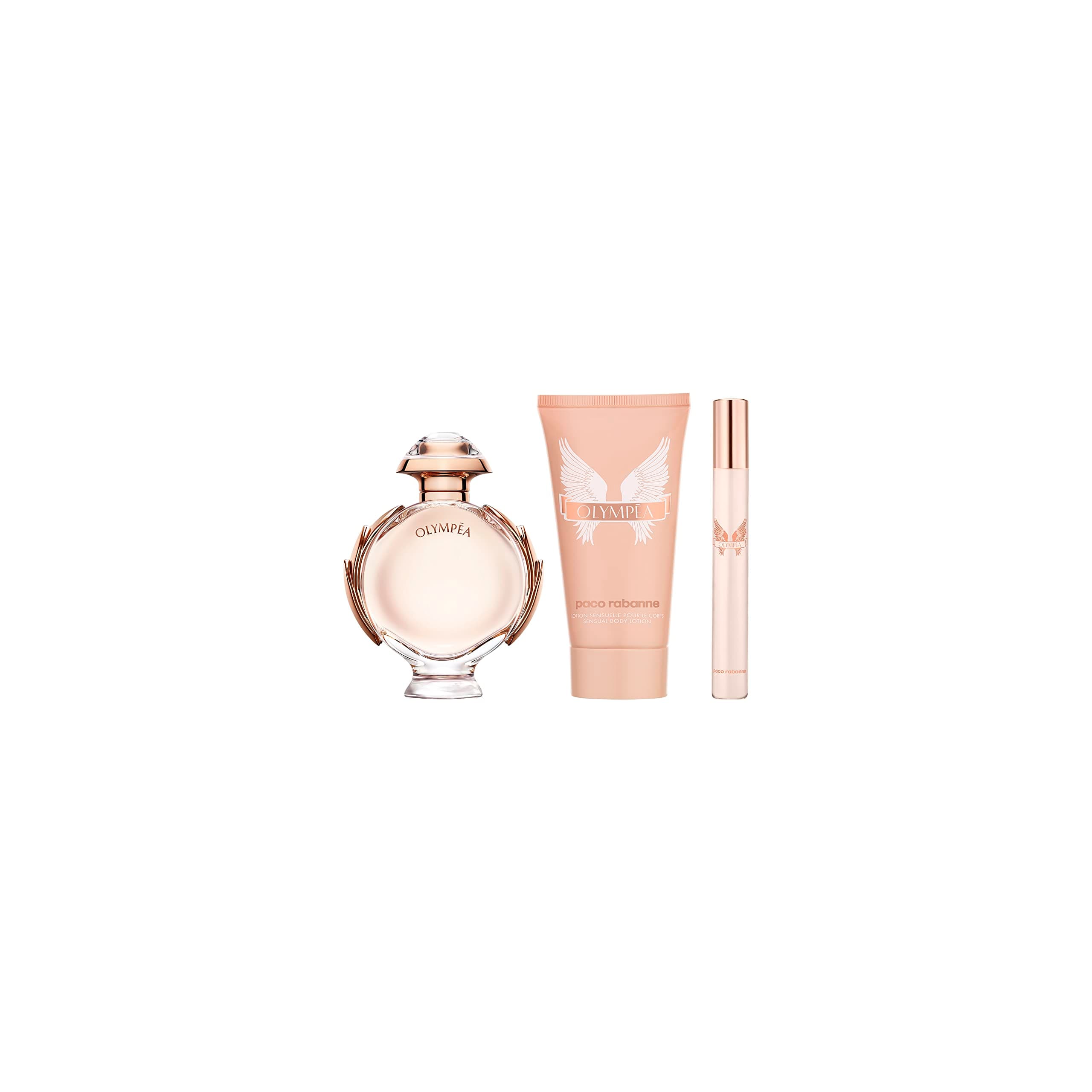 Paco Rabanne Olympea Eau de Parfum 50ml Gift Set 2021 (Contains 50ml EDP, 75ml Body Lotion & 10ml Travel Spray), Pack of 1