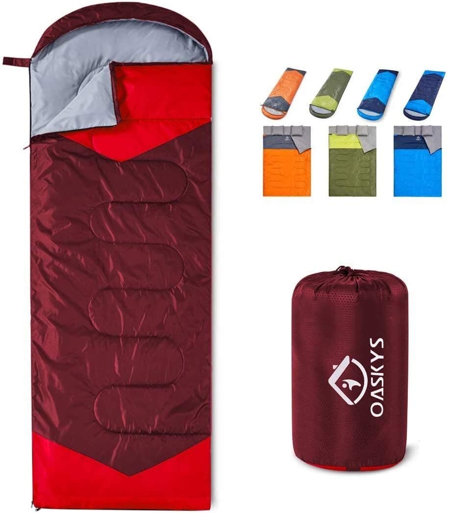 HYJUN Camping Sleeping Bag - 3 Season Warm & Cool Weather - Summer, Spring, Fall, Lightweight, Waterproof For Adults & Kids - Camping Gear Equipment, Traveling, And Outdoors Easy to sleep