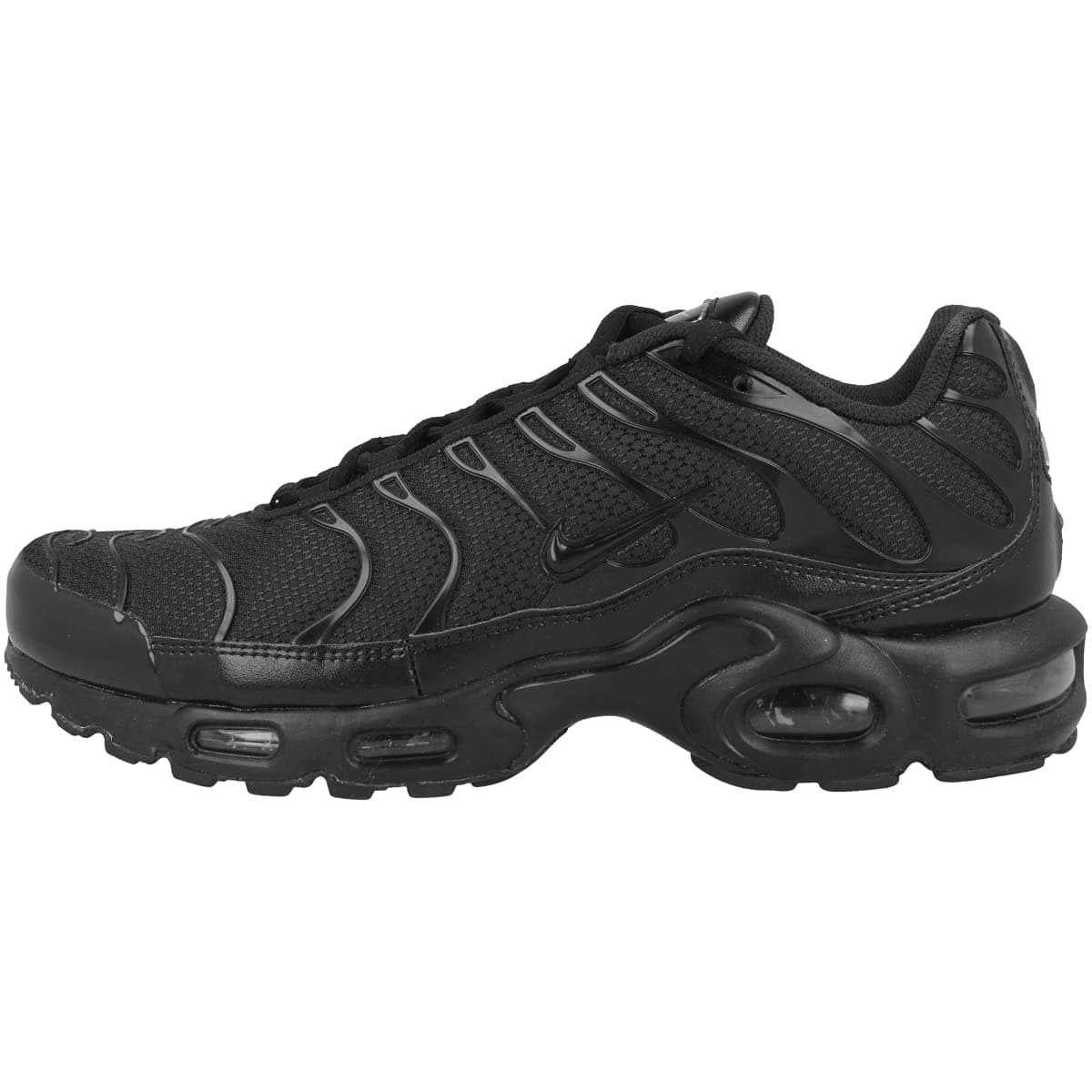 NIKE Men's Air Max Plus Running Shoes, Black Black Black 604133 050, 8.5 UK