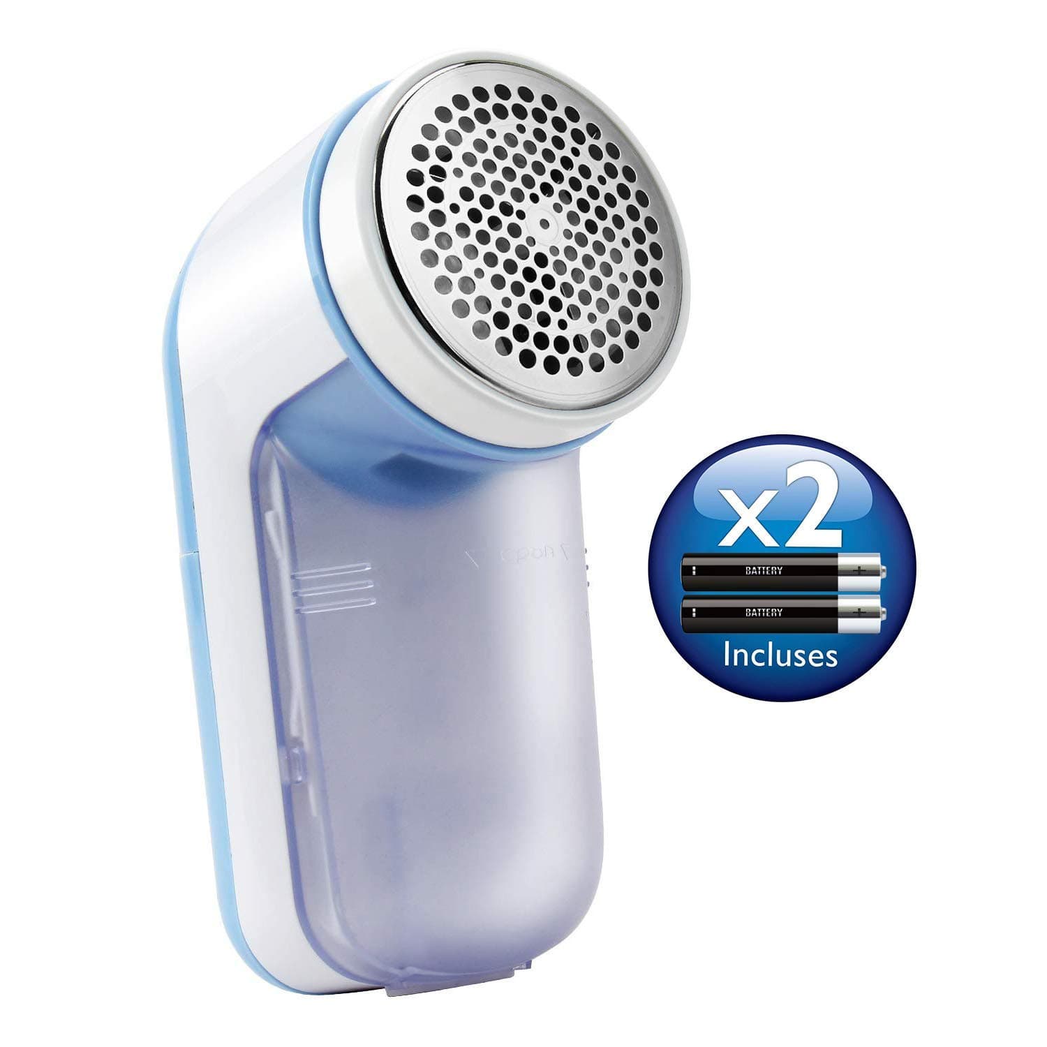 Heeno Fabric Shaver and Lint Remover, Electric Clothes Sweater Defuzzer, Easy Remove Fuzz, Lint, Pills, Bobbles, Battery Operated, (2 x AA) are included