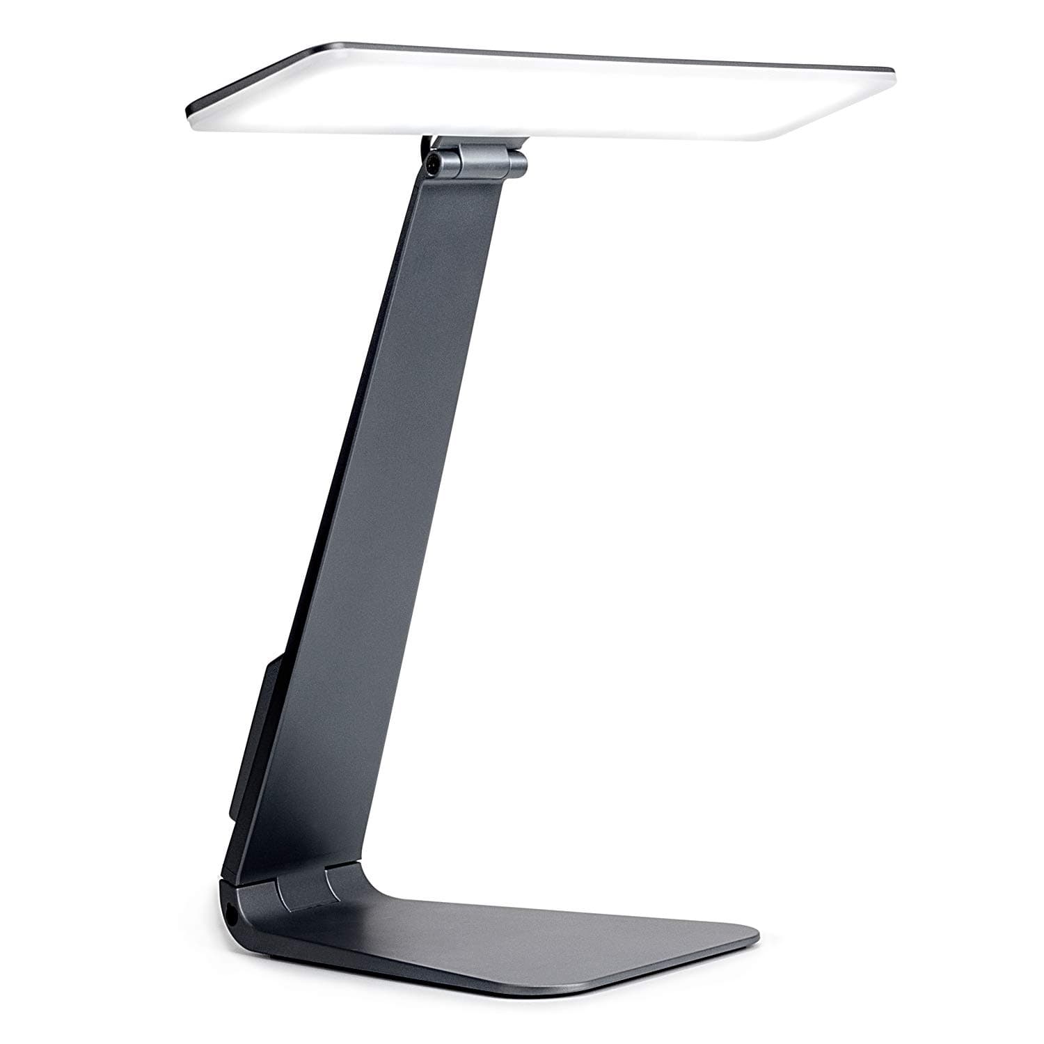 Leadleds LED Desk Lamp, USB Rechargeable Reading Light, 3 Levels Brightness, Touch Sensor Control, Eye Caring Portable Book Light for Bedroom, Office, Study, Hobby