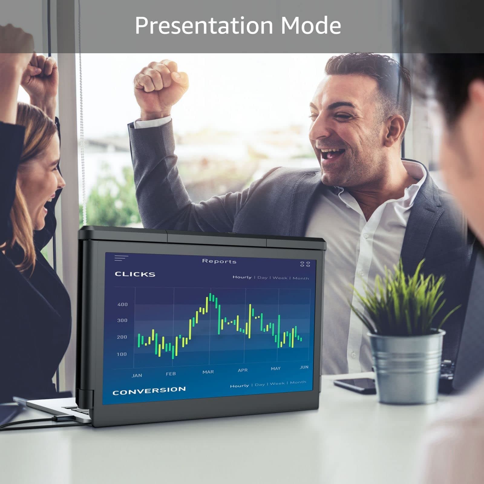 P1 Plus 13.3" Portable Monitor for Laptop, 2021 New Full HD IPS 1080P Display Laptops Screen Extender, Dual Laptop Monitors Screen for 13.3"-16.5" Laptops/PS5/Switch (Dual Monitor)