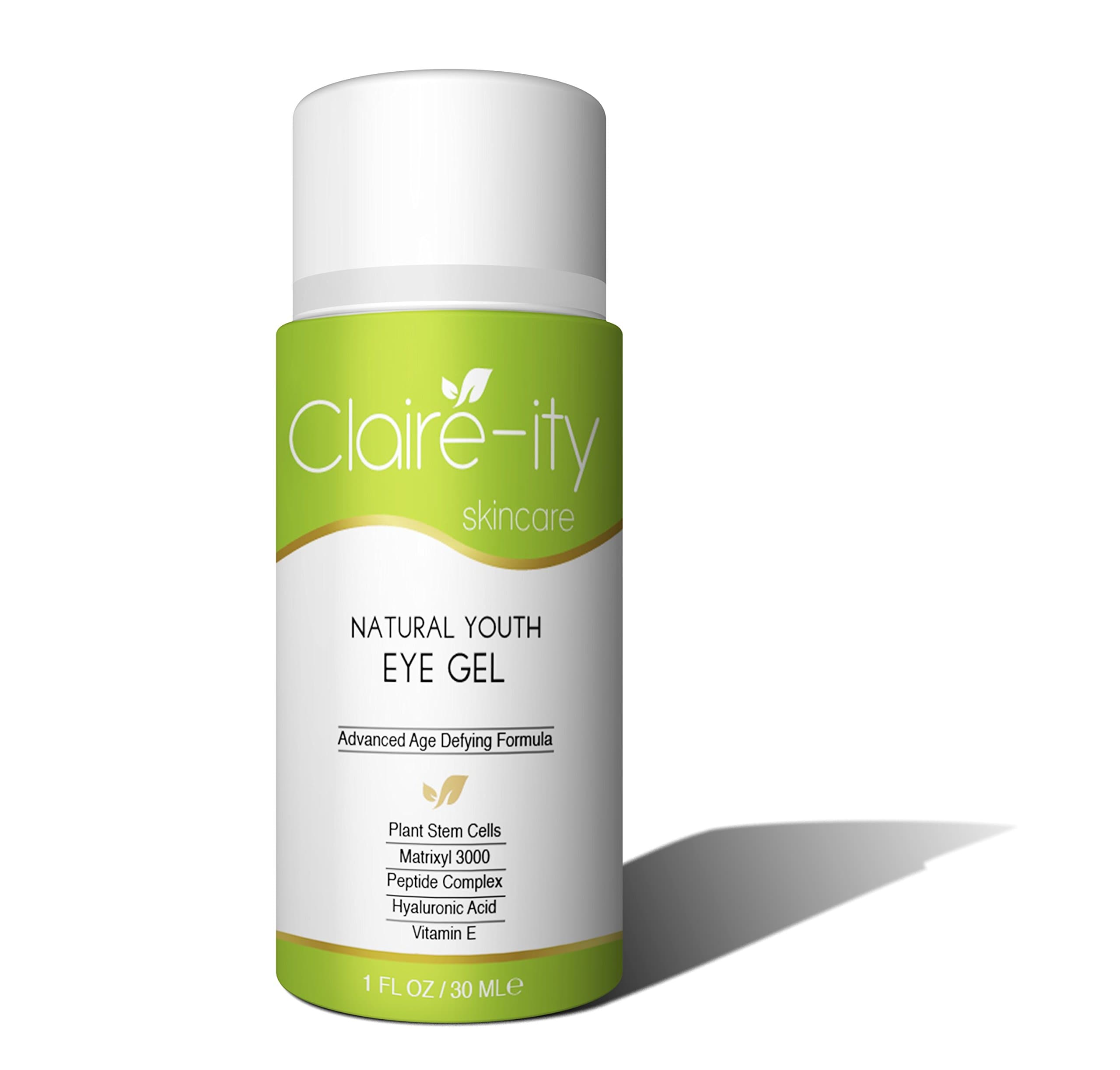 Eye Cream for Dark Circles, Puffiness, Bags & Wrinkles (1 oz/30 ml) - THE MOST EFFECTIVE ORGANIC EYE GEL that addresses every eye concern - Formulated with Plant Stem Cells, Matrixyl 3000, Hyaluronic Acid, Cucumber, Vitamin E, Aloe, MSM & More!