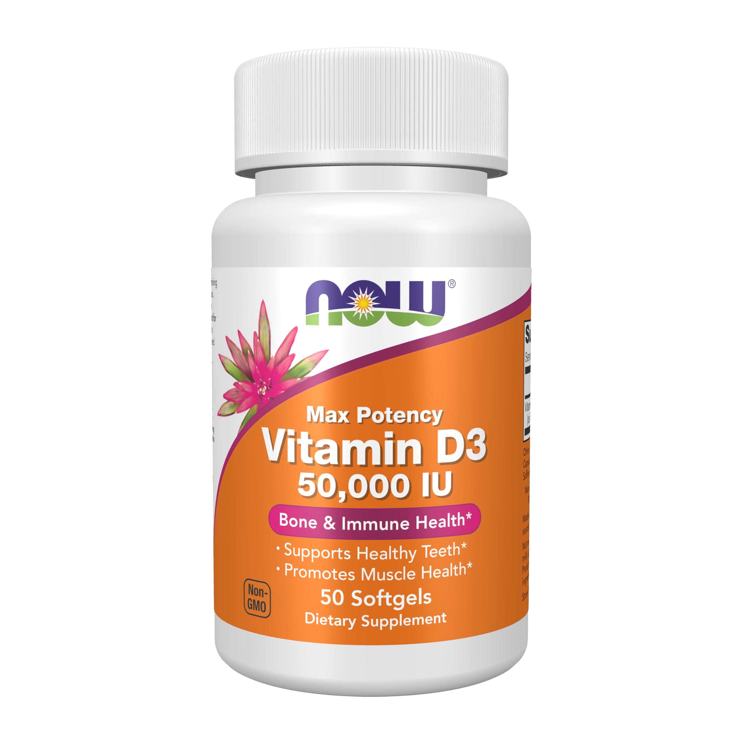 Supplements, Vitamin D-3 50,000 IU Softgels, 50 softgels