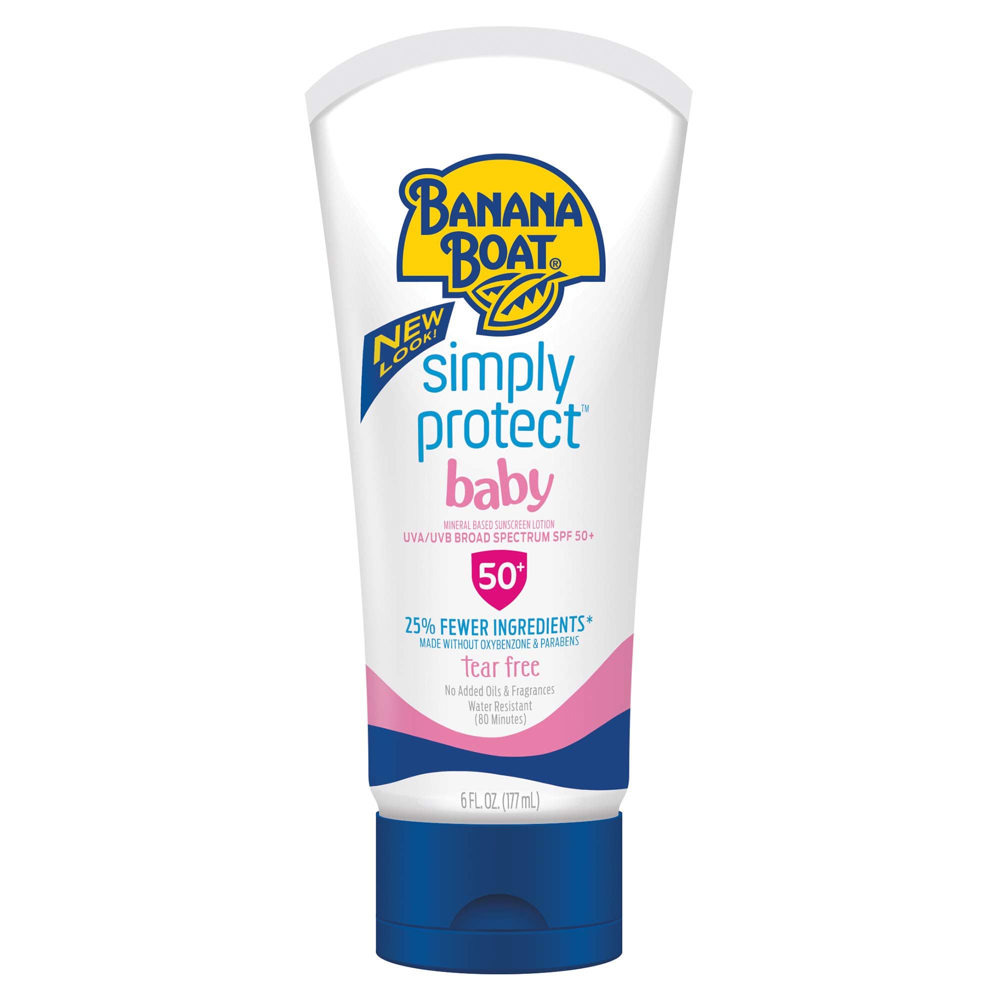 Suncare Banana Boat Simply Protect Mineral-based Sunscreen Lotion for Baby Spf 50+, 6 Oz