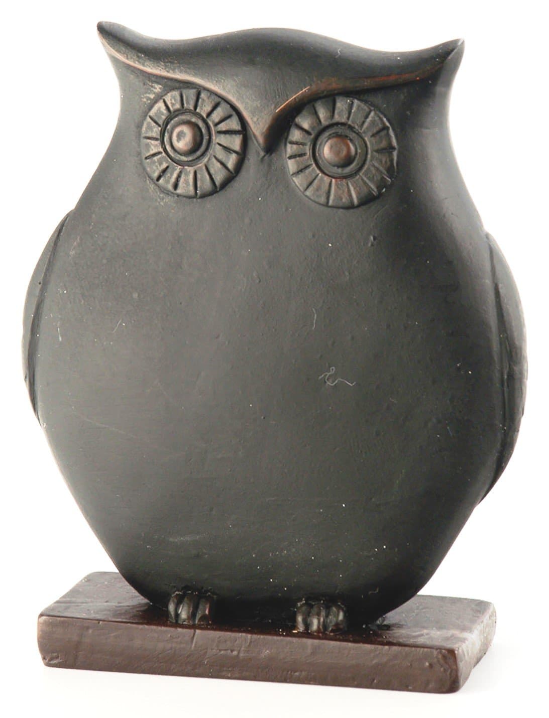 October Hill Decorative Black Chalkboard Owl Place Card Holder/Menu Buffet Label, Mini