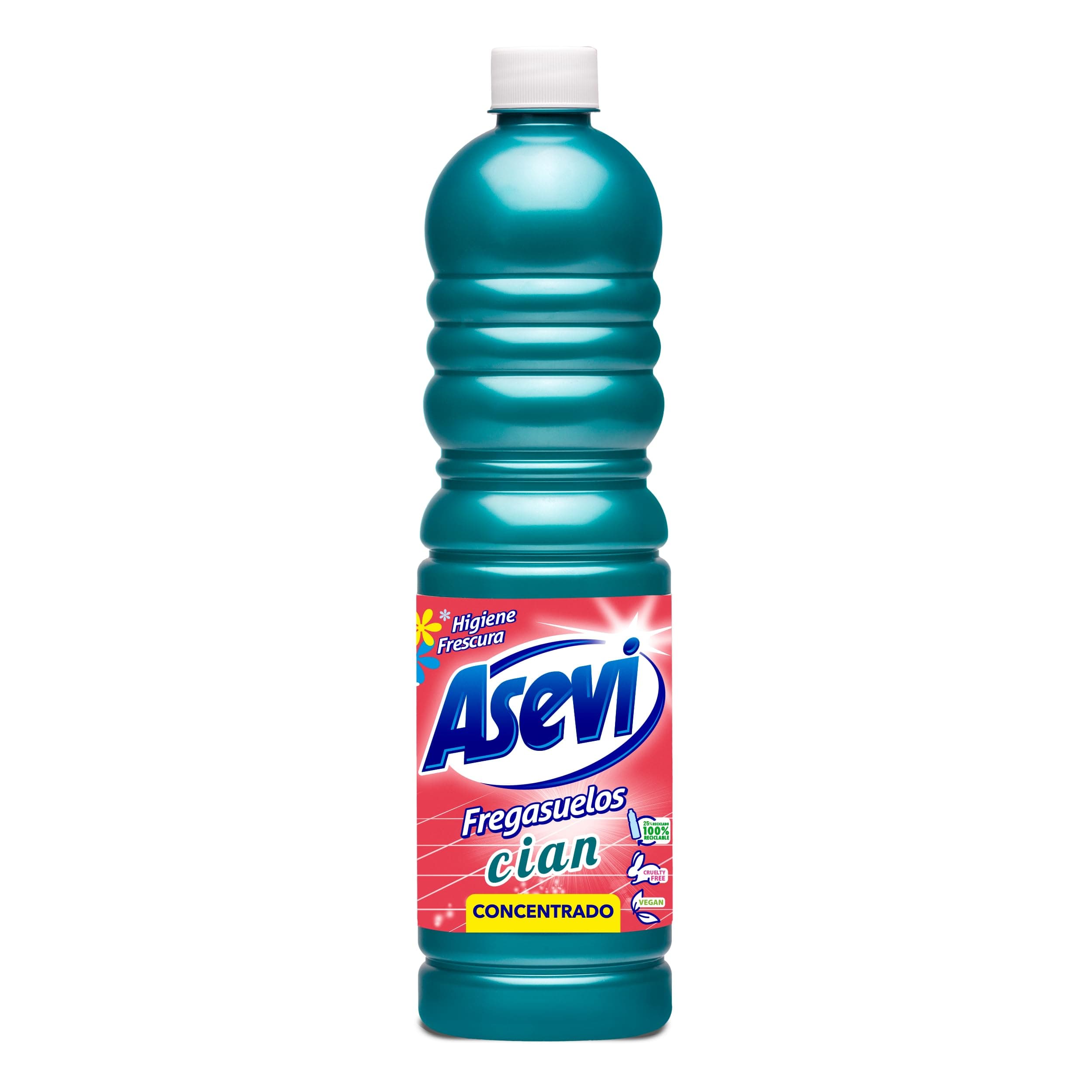 Asevi Concentrated Floor Cleaner Liquid Cian Scent – Fresh and Powerful Cleaning for Laminate, Stone and Hard Surfaces – 1L Bottle