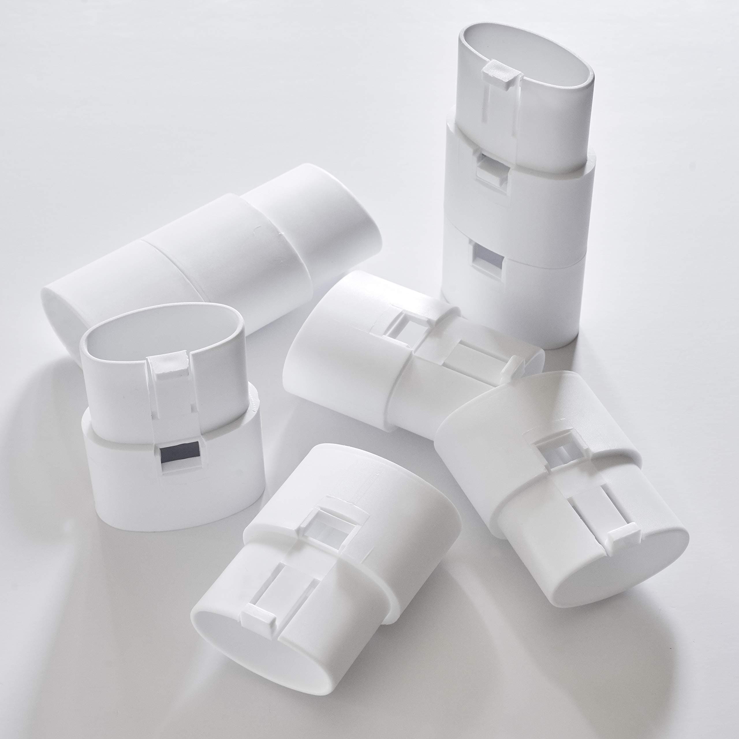 Helping Hand Company Kingfisher Bath Seat 2" / 50mm Extension Leg Set Only. Set of Four. White Plastic. Adjust Height of Kingfisher Bath Seat from 6" (150mm) to 12" (300mm).