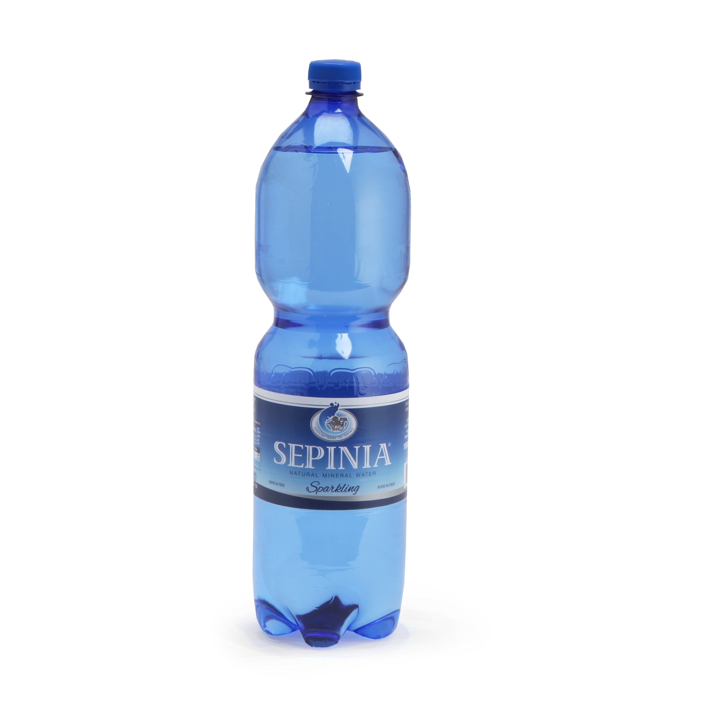 Sepinia Natural Sparkling Mineral Water from Molise, Plastic Bottle, 50.7 Fluid Ounce (Pack of 6)