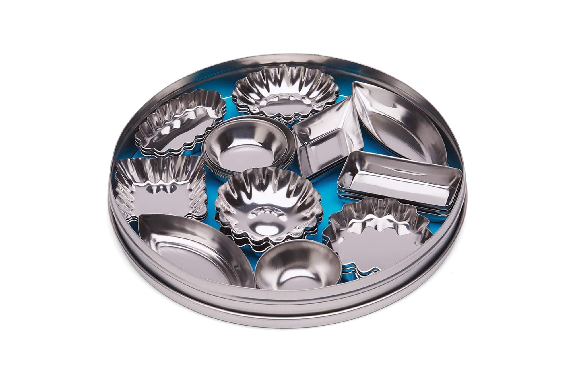 Fox Run 3620 Mini Tartlet Set, Tin Plated Steel, 36-Piece