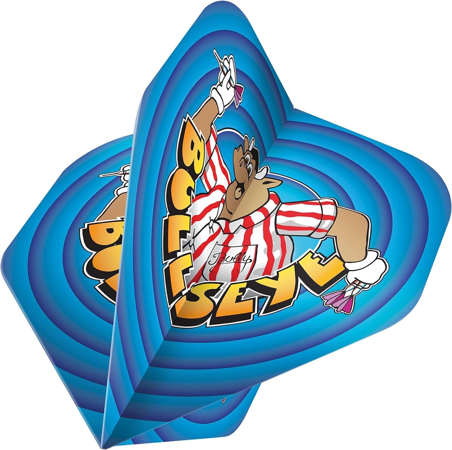 Bullseye Dart Flights | 100 Micron Premium Extra Strong Standard No2 Flight | Availble in Sets of 1,3,5,10