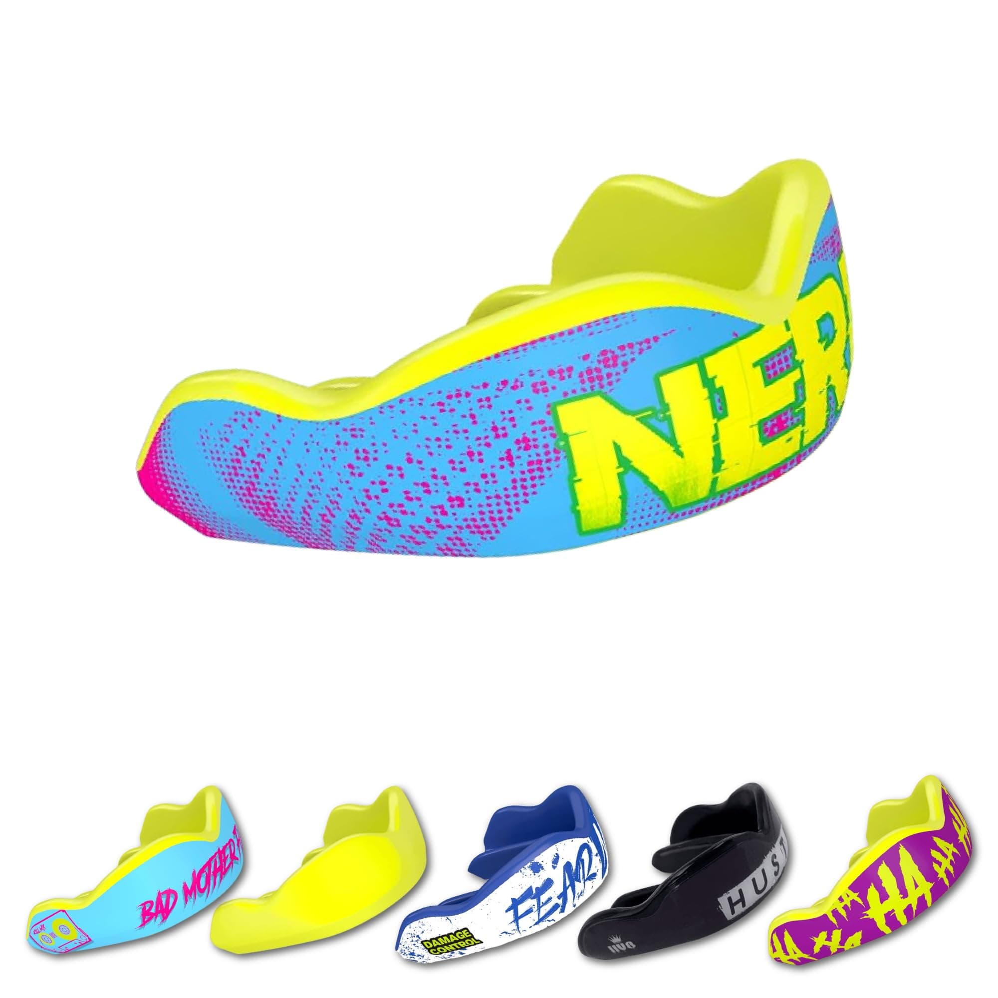 High Impact Mouth Guard, Mouthguards for Sports, Boxing, Roller Derby, Hockey, Lacrosse Mouth Guard, Mouth Guards with Ultra Fit and Protection Against Shock (Adult, Nerd)