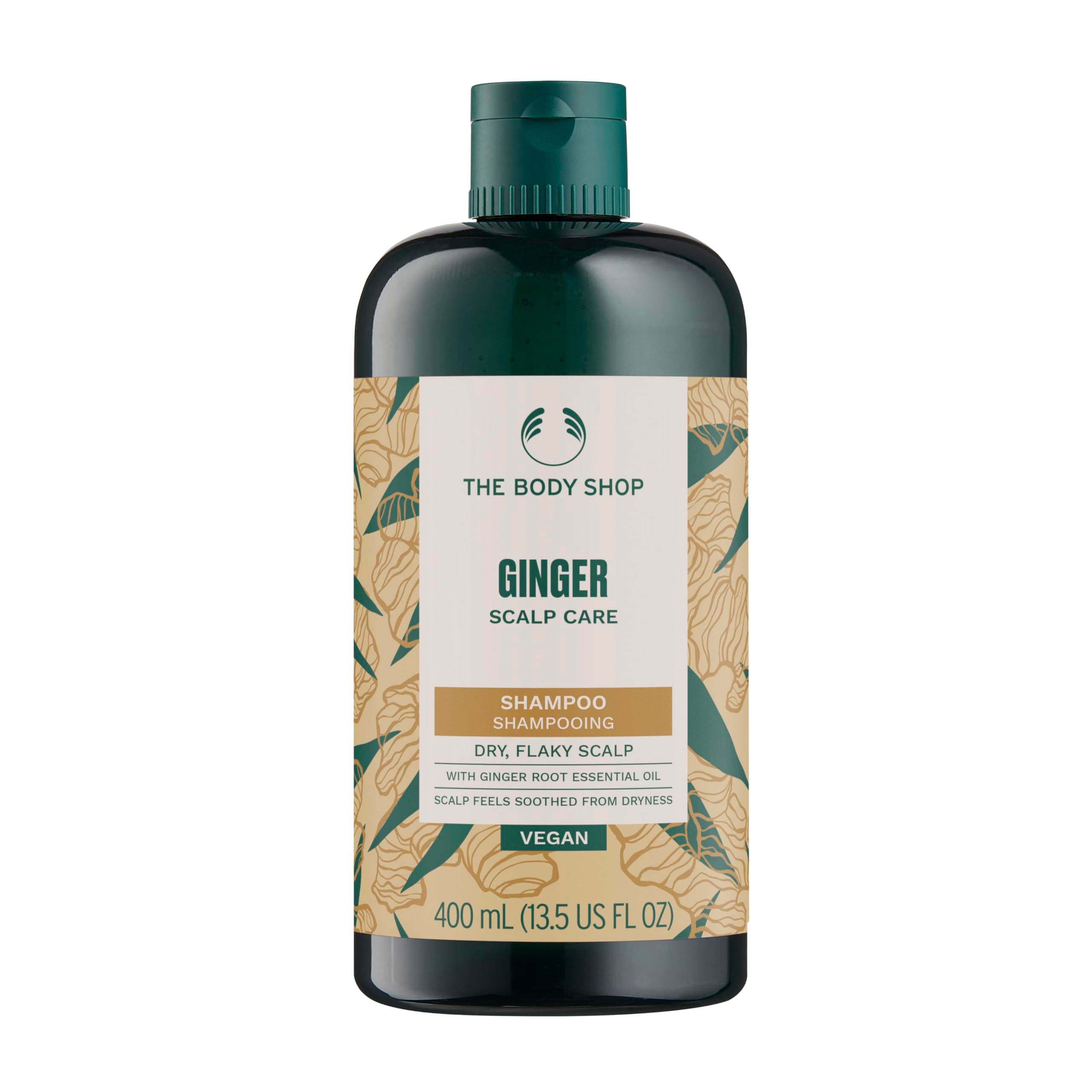 Ginger Anti Dandruff Shampoo, Green, Honey, 400 ml