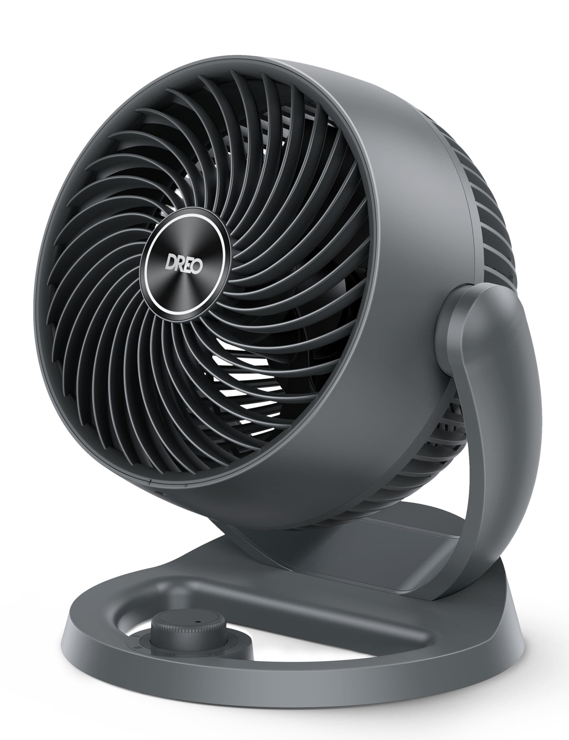 Table Fan For Bedroom, 11.8 Inch Air Circulator Fan with 70ft Strong Airflow, 120° adjustable tilt, 28db Low Noise, 3 Speeds, Quiet Fan For Home Office (Black Silver)