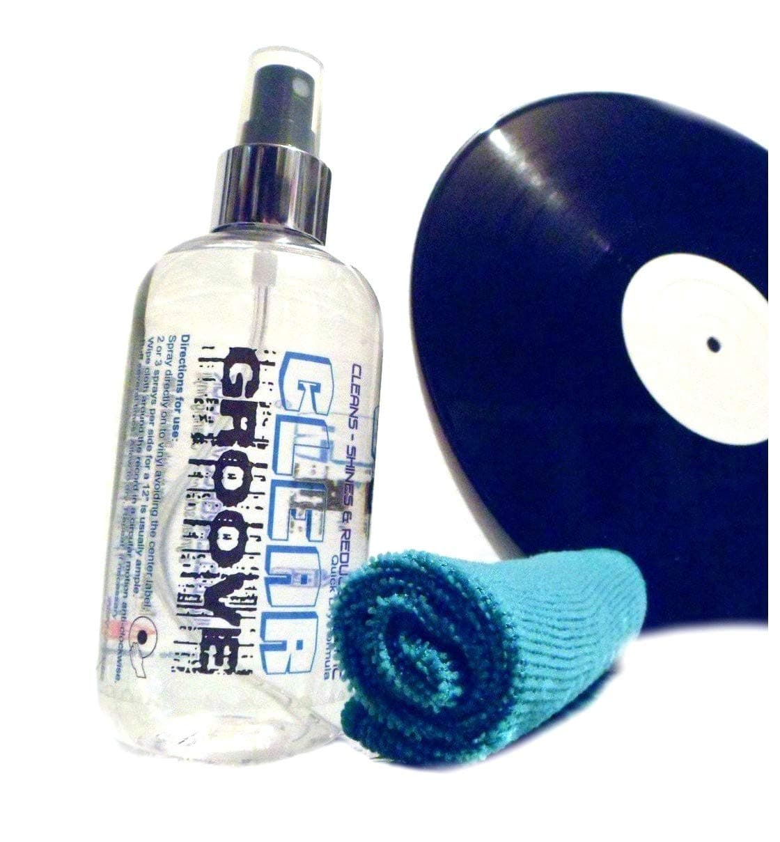 Advanced Vinyl Record Cleaner Kit Large 250ml Spray Fluid and Cloth - The Solution for Cleaning Vinyl Records LP Albums