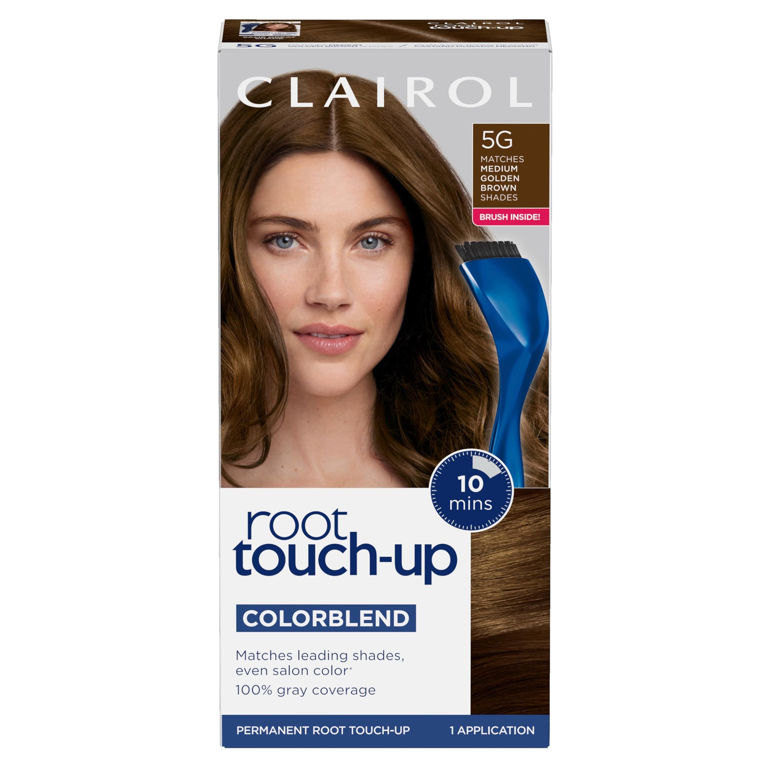Root Touch-Up by Nice'n Easy Permanent Hair Dye, 5G Medium Golden Brown Hair Color, Pack of 1