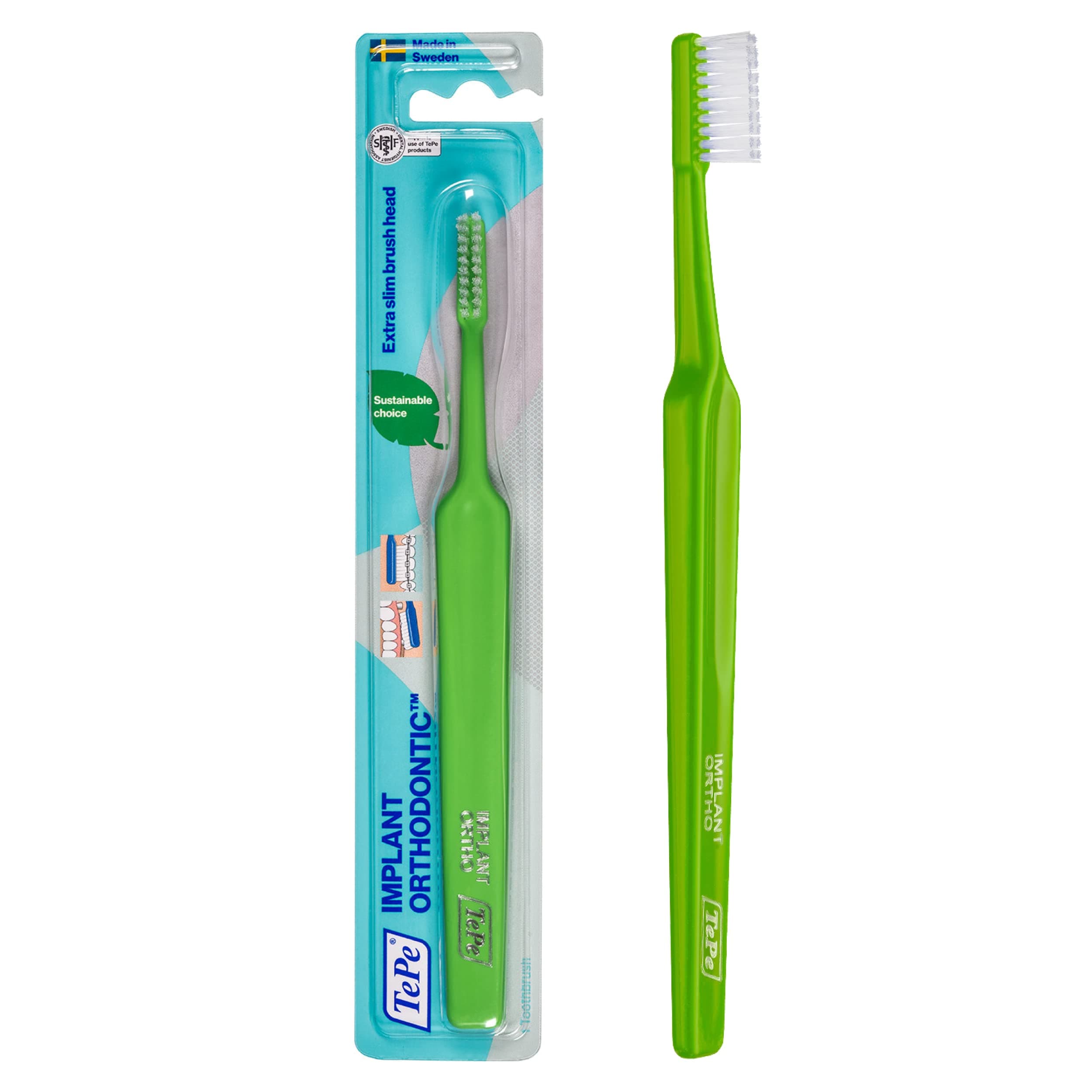 Implant Orthodontic Soft Toothbrush – Extra Narrow Brush Head Thin Neck 1Pk
