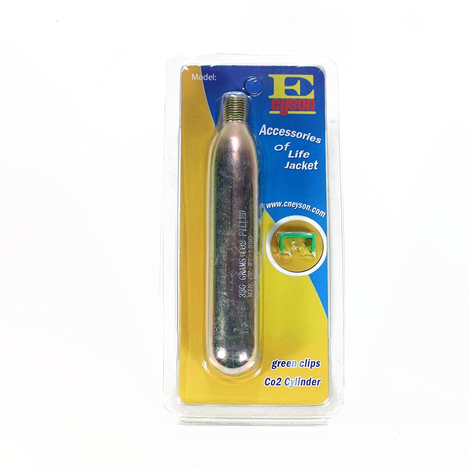 Premium Quality CO2 Rearming Kit Cylinder Cartridge Tank for Manual Inflatable Life Jacket Lifejacket Life Vest Waist Pack Belt Lifesaving PFD CO2 Replacement Refill New