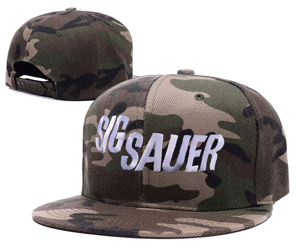 Carrie Sig Sauer Logo Embroidery Camo Cap Camouflage Snapback Hat