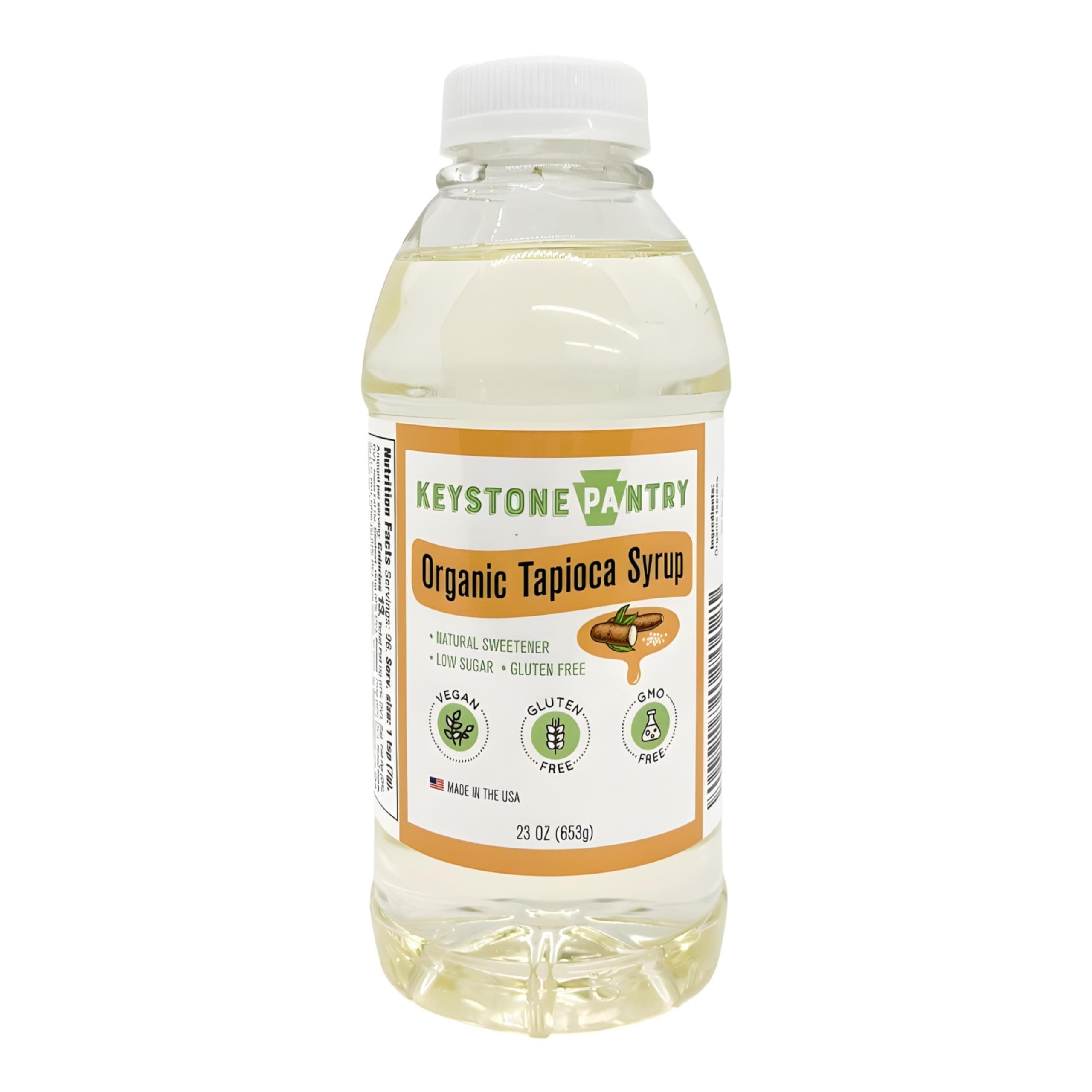 Organic Tapioca Syrup – 23 OZ Bottle – Vegan, Gluten Free – HFC, Corn Syrup Substitute – Used for Baking, Alternative Sweetener – Make Homemade Fudge, Ice Cream & More – 1 BOTTLE