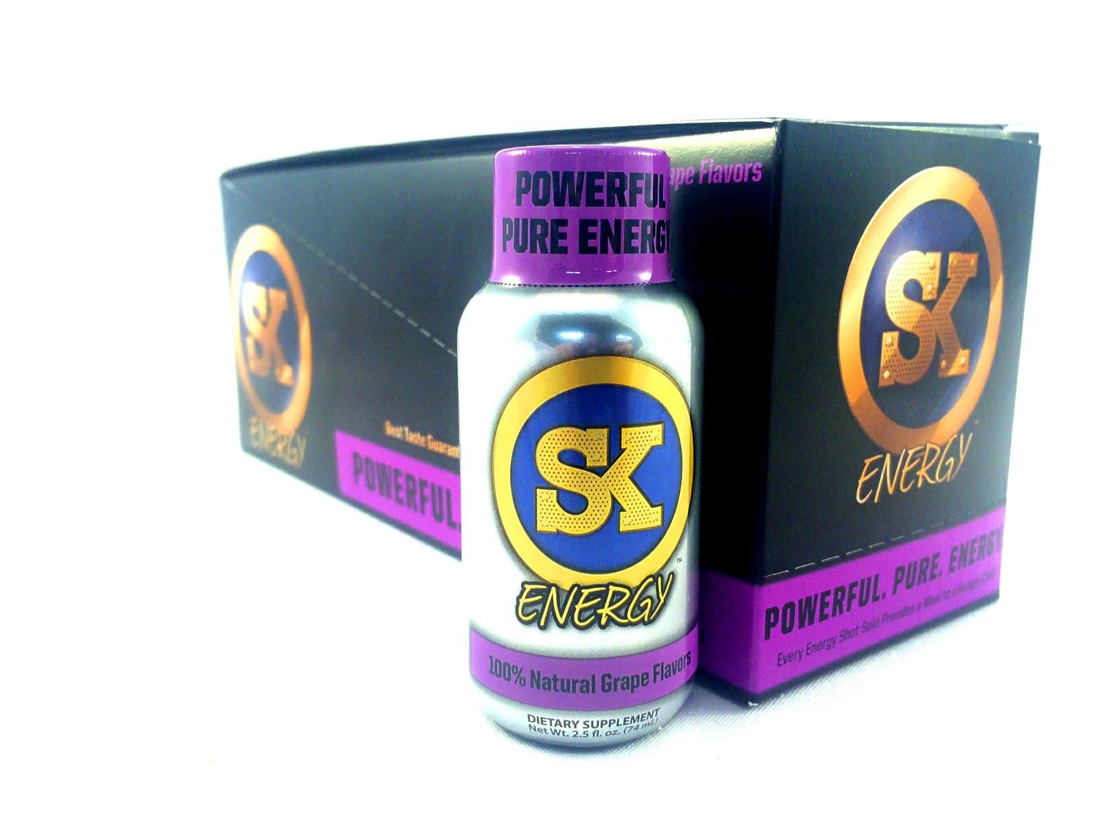 Street Kings 6 Hours of Energy Drink Shots Grape 12 Count A Great Father's Day Gift