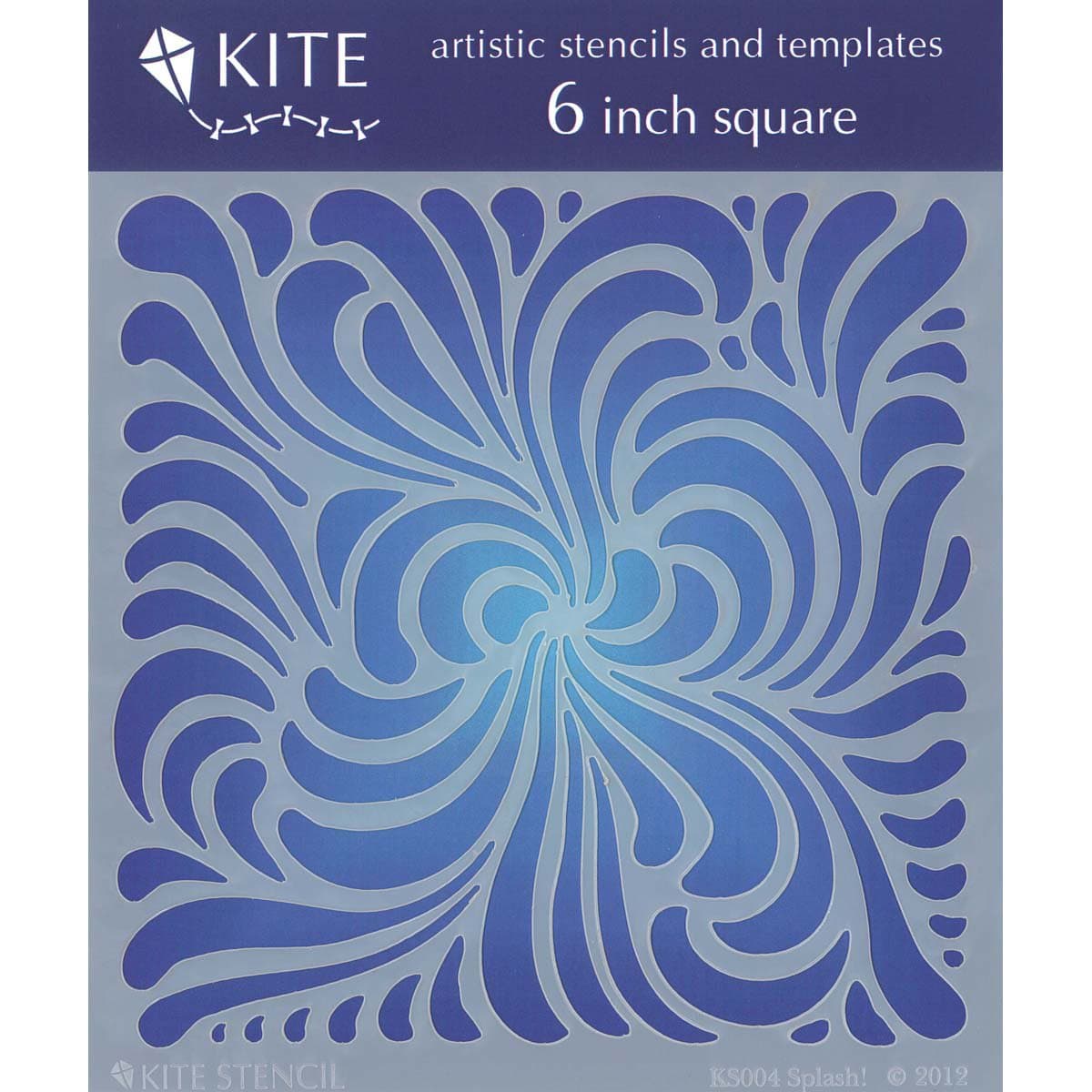 Judkins Judikins Square Kite Stencil, 6-Inch, Splash!
