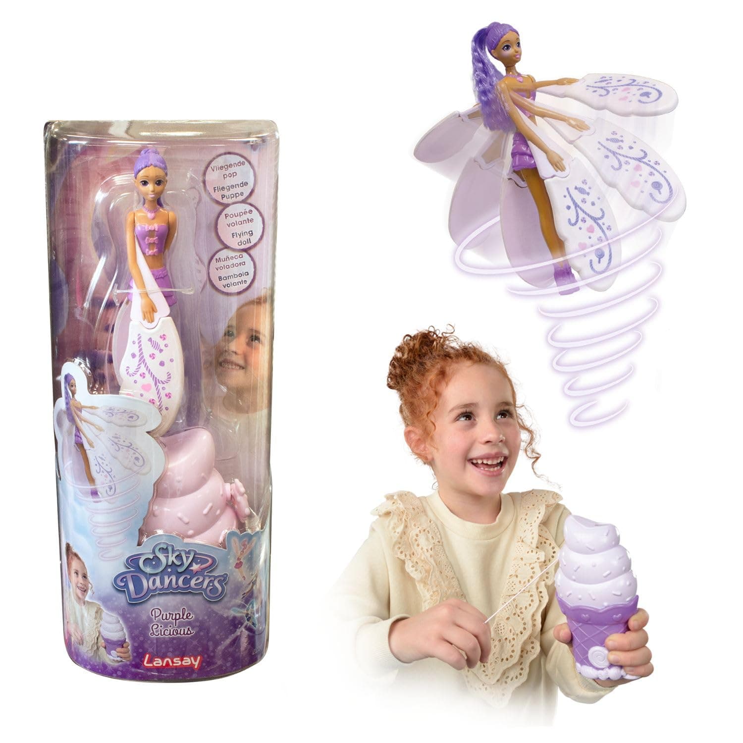 Sky Dancers - Purplelicious - Flying Doll - From 6 Years - Lansay