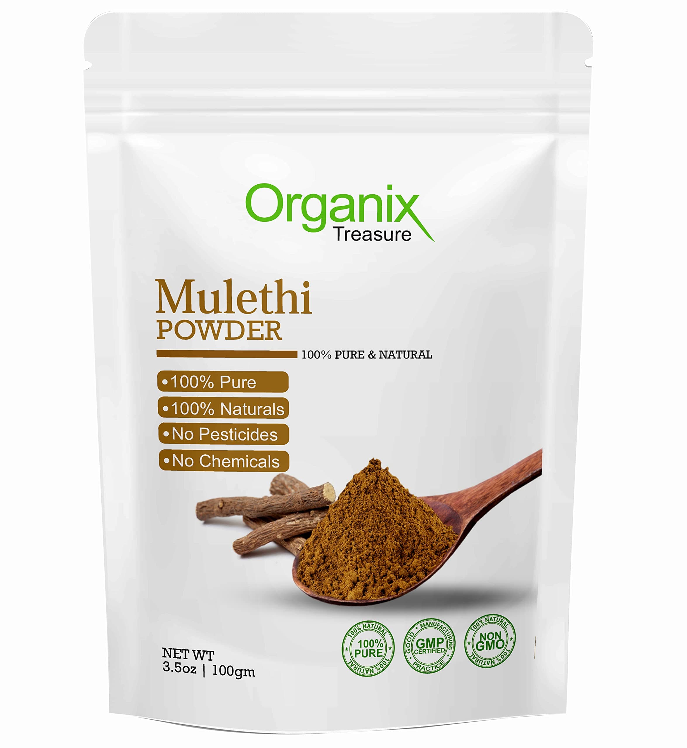 Pure & Natural Mulethi Powder For Skin Whitening, Licorice Powder For Body, Skin and Hair, (100gm)