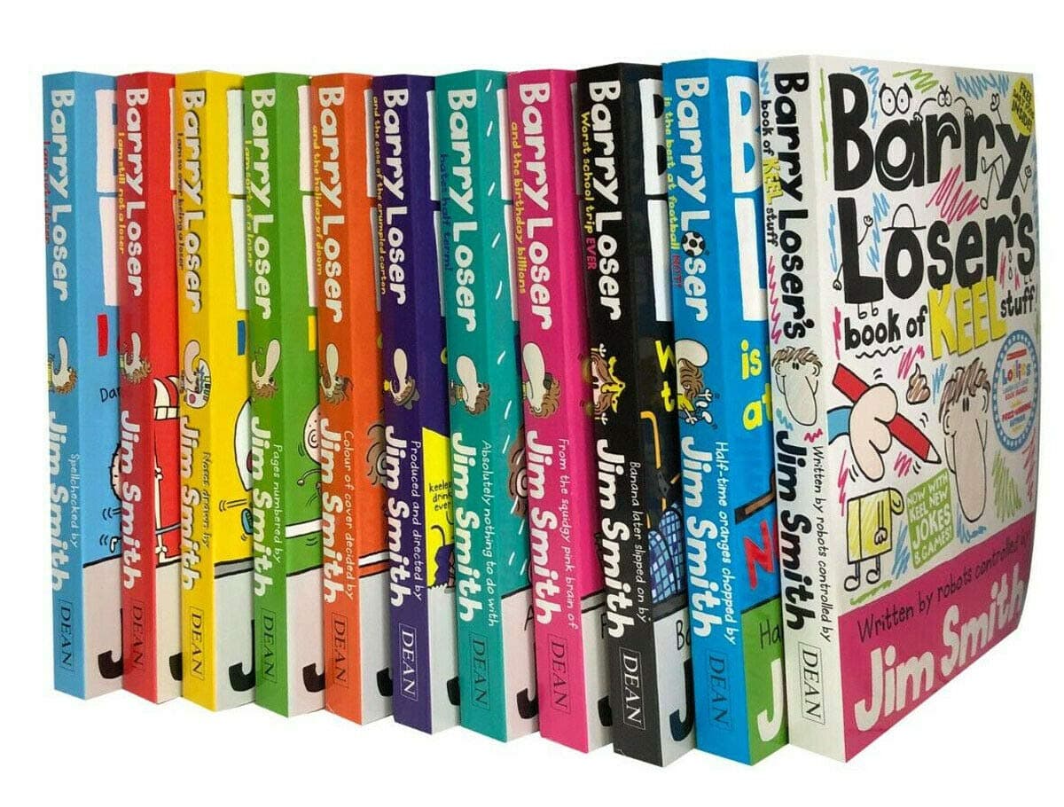 Jim Smith's Barry Loser 11 Books Collection Set ( Barry Loser is the Best at Football NOT!, I Am Not a Loser, I Am So over Being a Loser, I Am Still Not a Loser, I Am Sort of a Loser)