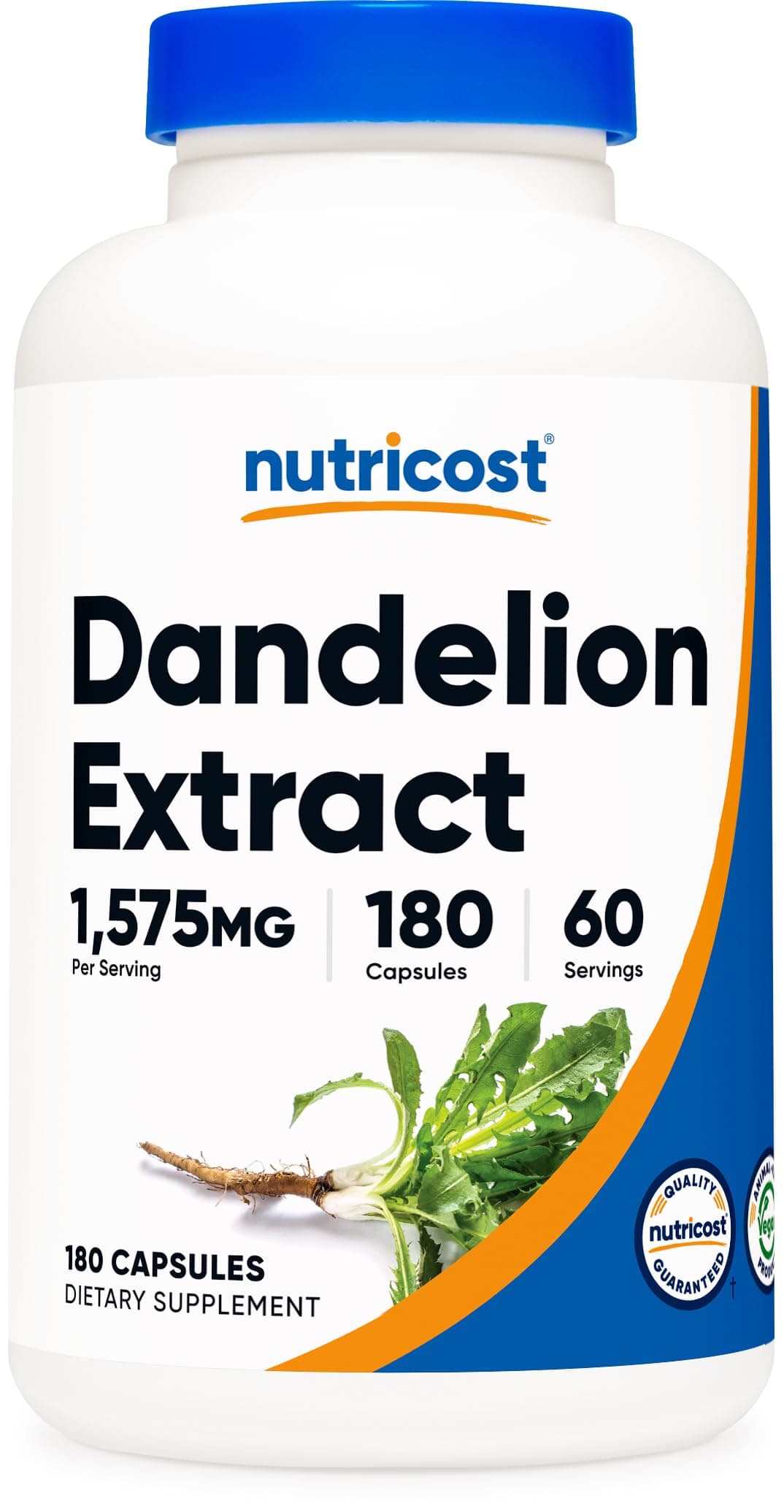 Nutricost Dandelion Root 525mg, 240 Capsules - 1575mg Serving, Non-GMO, Gluten Free
