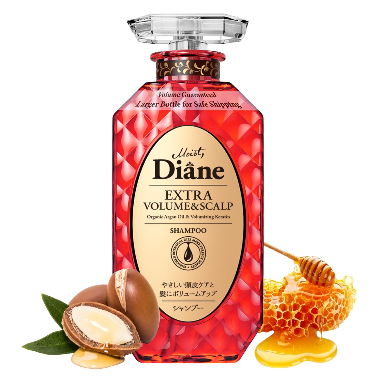 Moist Diane Natural Hydrating Hair Shampoo with Pump for Men & Women, Organic...