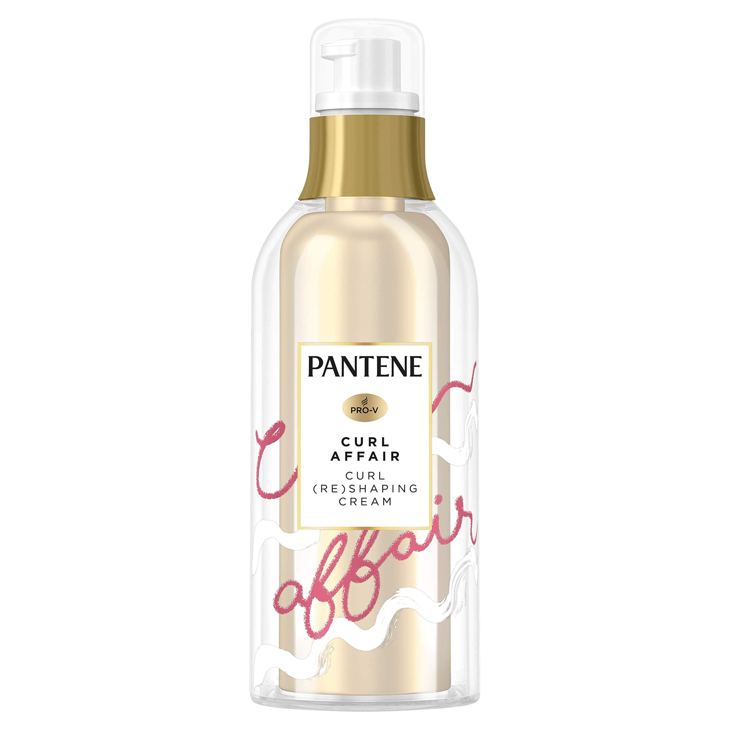Pantene Waterless Curl Affair Curl (Re) Shaping Hair Cream, Curl Cream with Argan Oil for soft curls with definition, Curly Hair Products, Leave-In Hair Treatment, 110ml