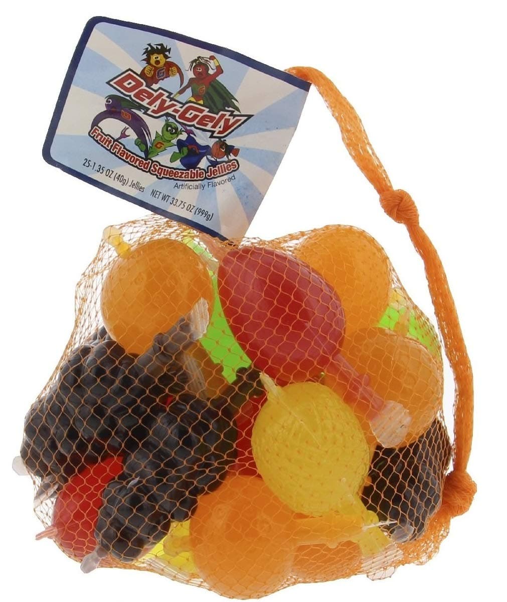 Dely-Gely Fruit Flavored Squeezable Jellies-Set of 4