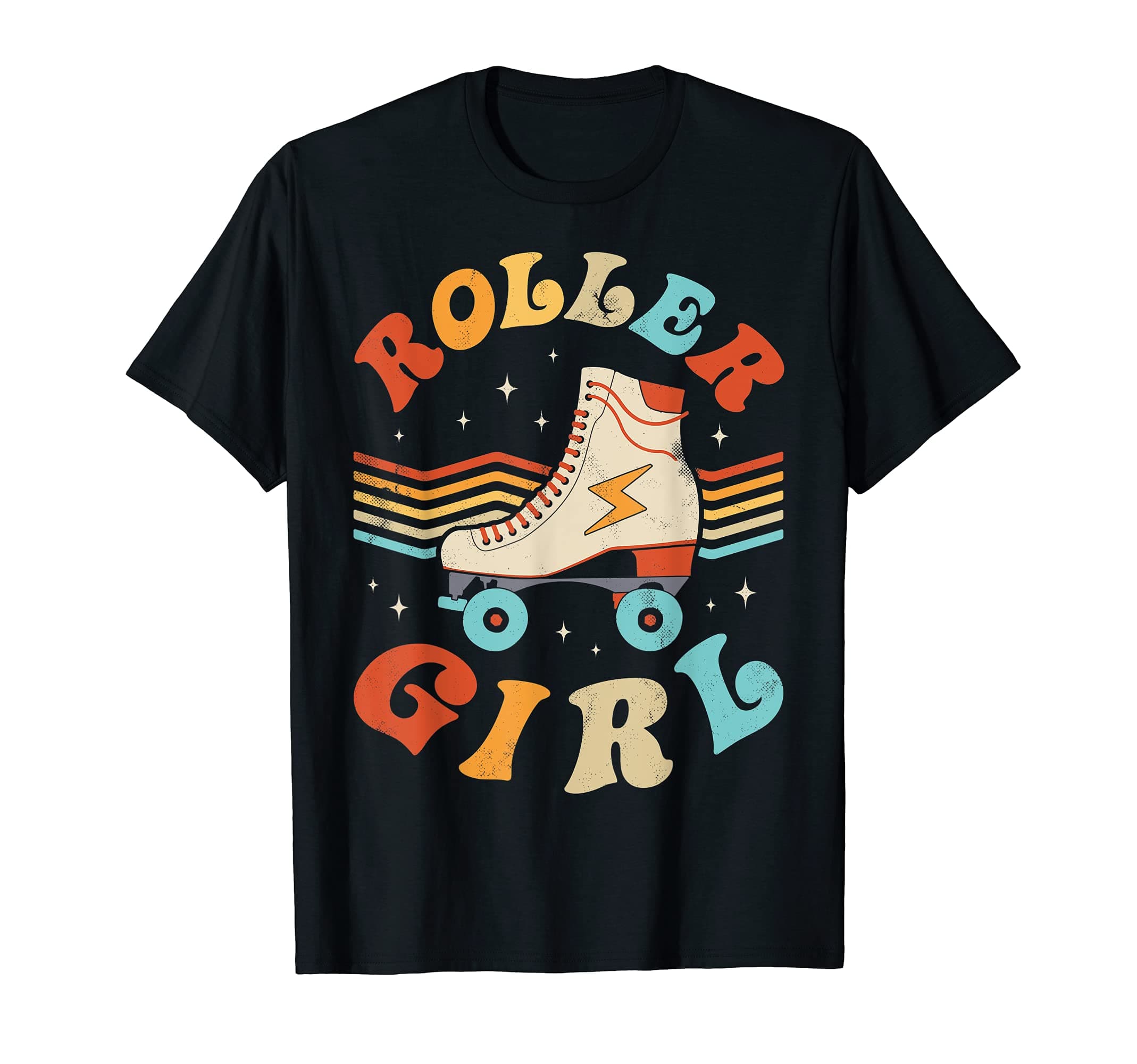 Retro 70s 80s Roller Skating CoRoller Girl Skater Skating Retro Vintage 70s 80s Skates Cute T-ShirtOEKO-TEX STANDARD 100