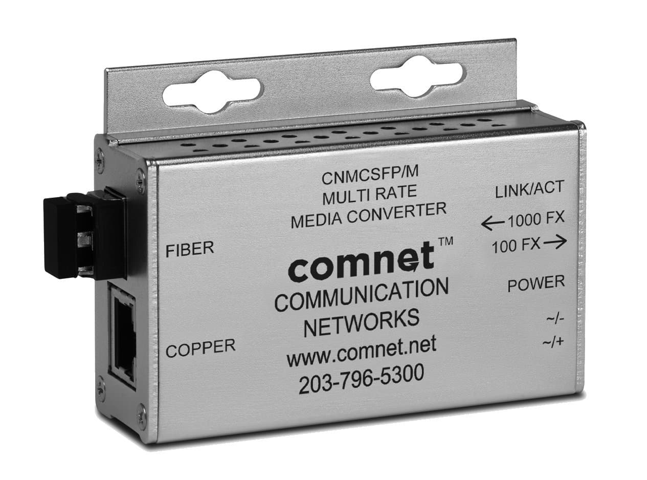 Multi-Rate Ethernet Media Converters with 100FX and 1000FX Support
