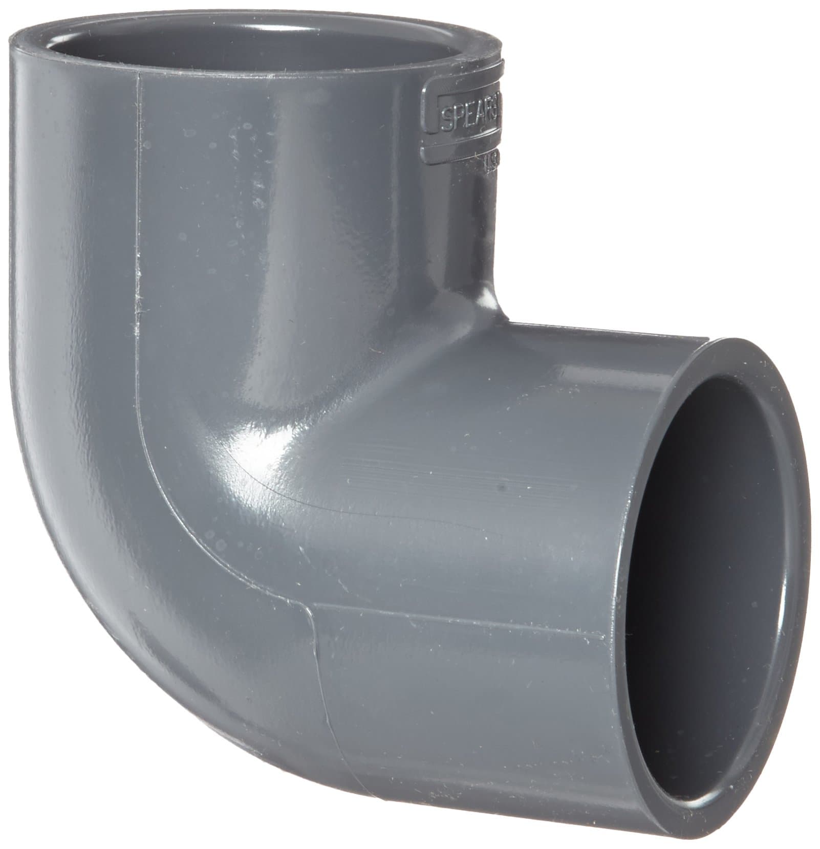 Spears 806 Series PVC Pipe Fitting 90 Degree Elbow Schedule 80 1" Socket