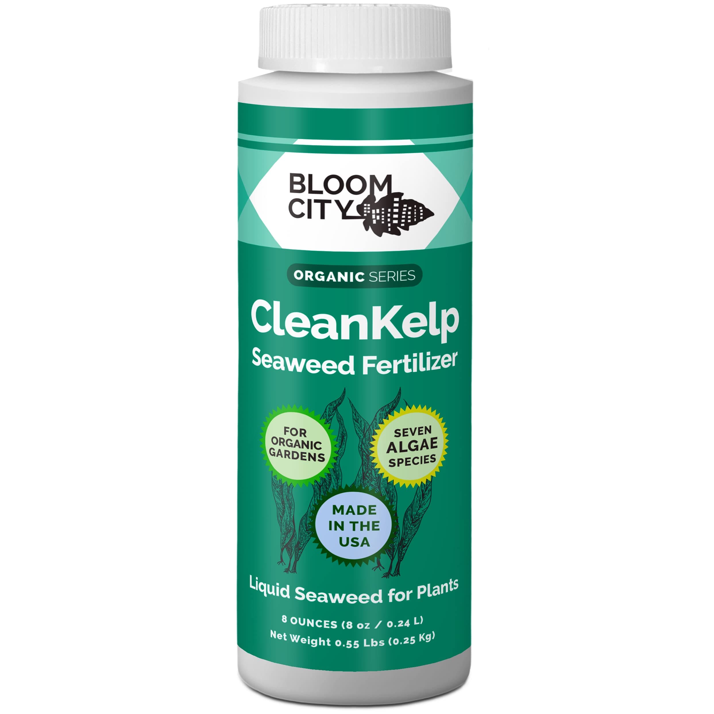 Bloom City Seaweed and Kelp Fertilizer – Liquid Seaweed Supplement for Stronger Roots, Faster Growth & Improved Stress Tolerance, 8 oz