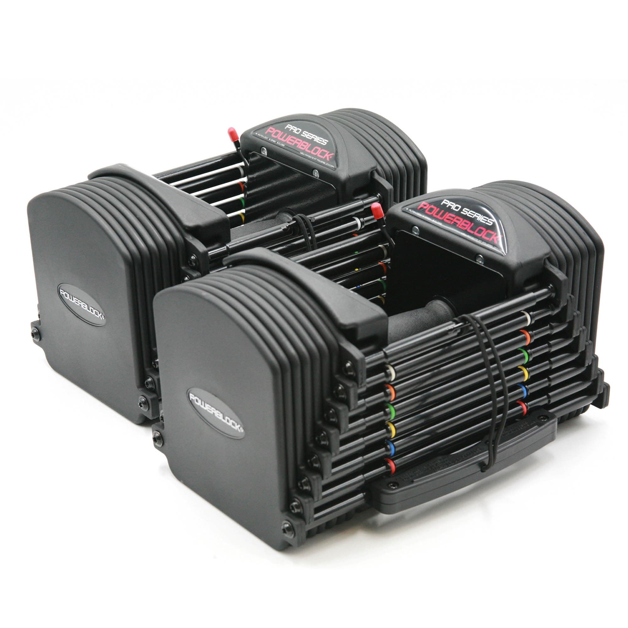 PowerBlock Pro 50 調節可能なダンベル ペアで販売 5~50ポンド ダンベル 耐久性のあるスチール製 革新的なワークアウト機器 オールインワンダンベル