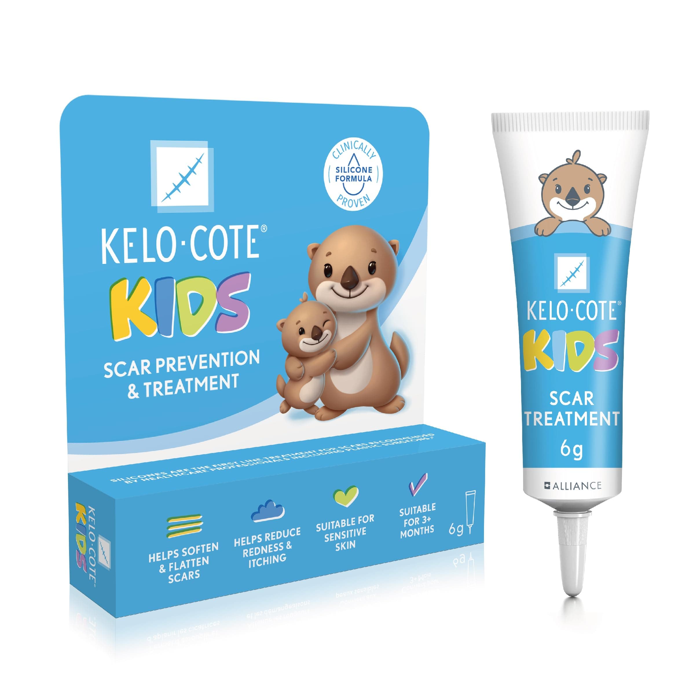 Kids Silicone Scar Gel 6g – Gentle Scar Treatment for Sensitive Skin - Clinically Proven to Reduce Raised Scars - Ideal for Surgical, Burn & Acne Scars - Old & New Scars