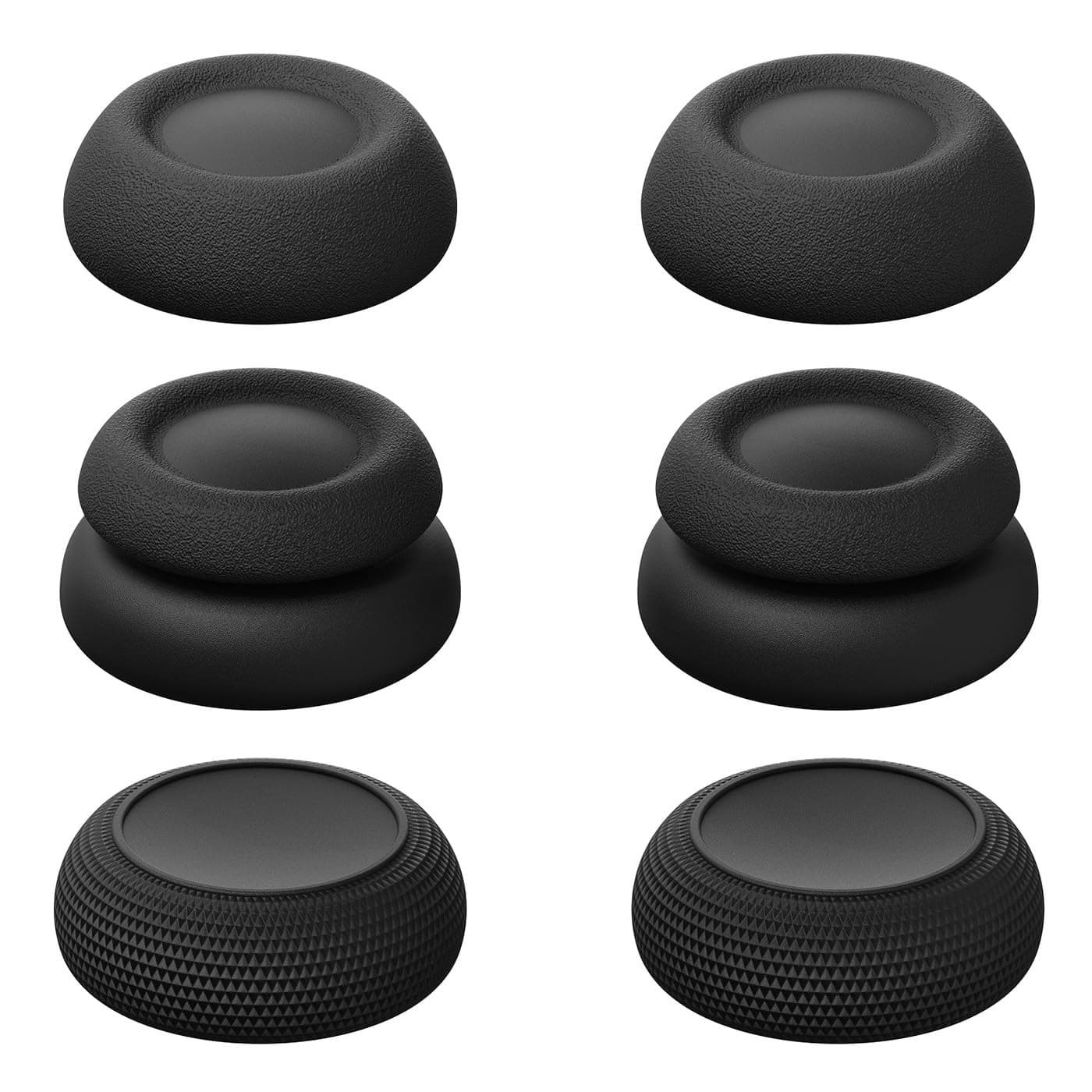 by Skull & Co. Thumb Grips Joystick Cap Analog Stick Cover for PlayStation Portal (Set of 6) - Black