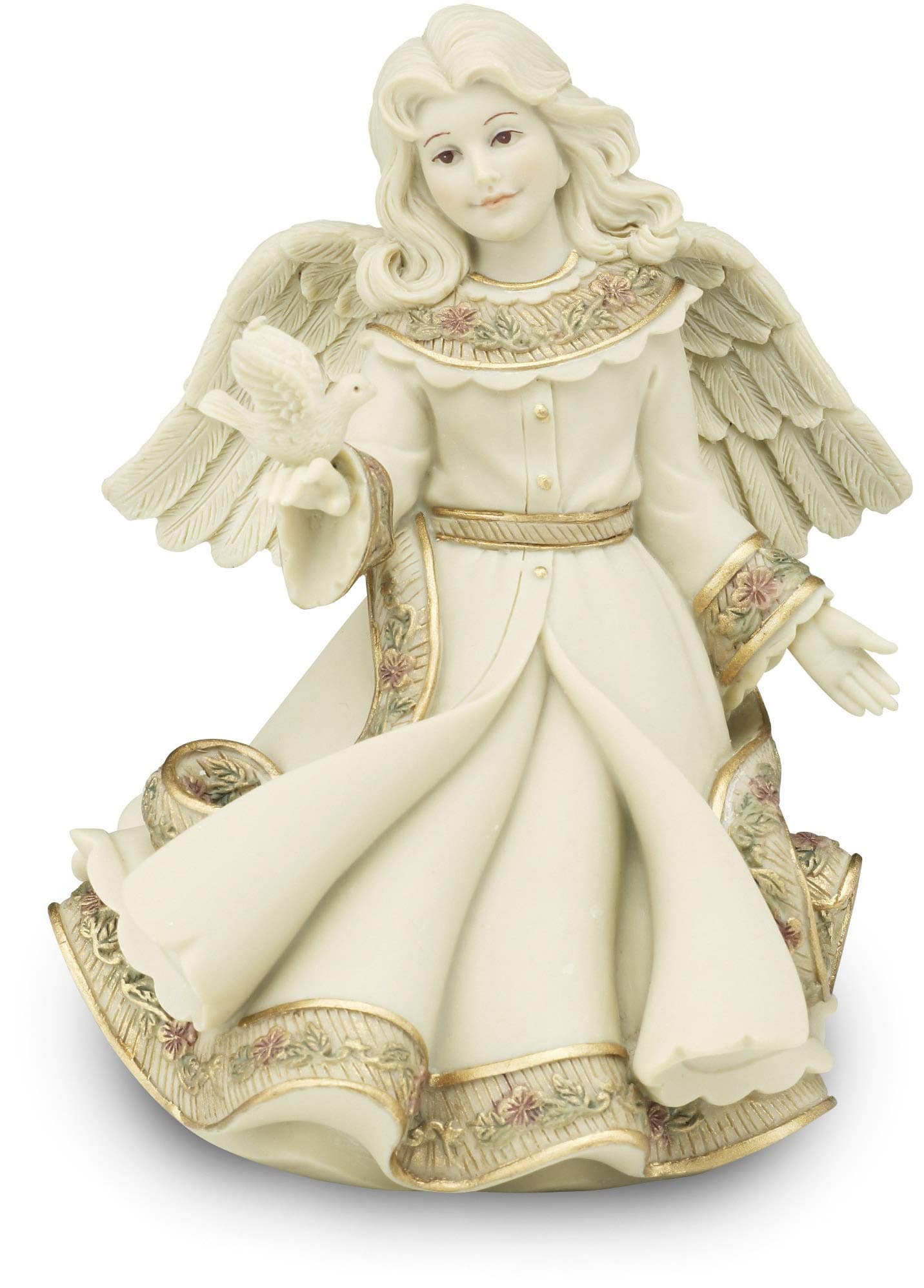 Pavilion Gift Company Sarah's Angels Tapestry Series Angel Holding Dove Figurine, 6-Inch