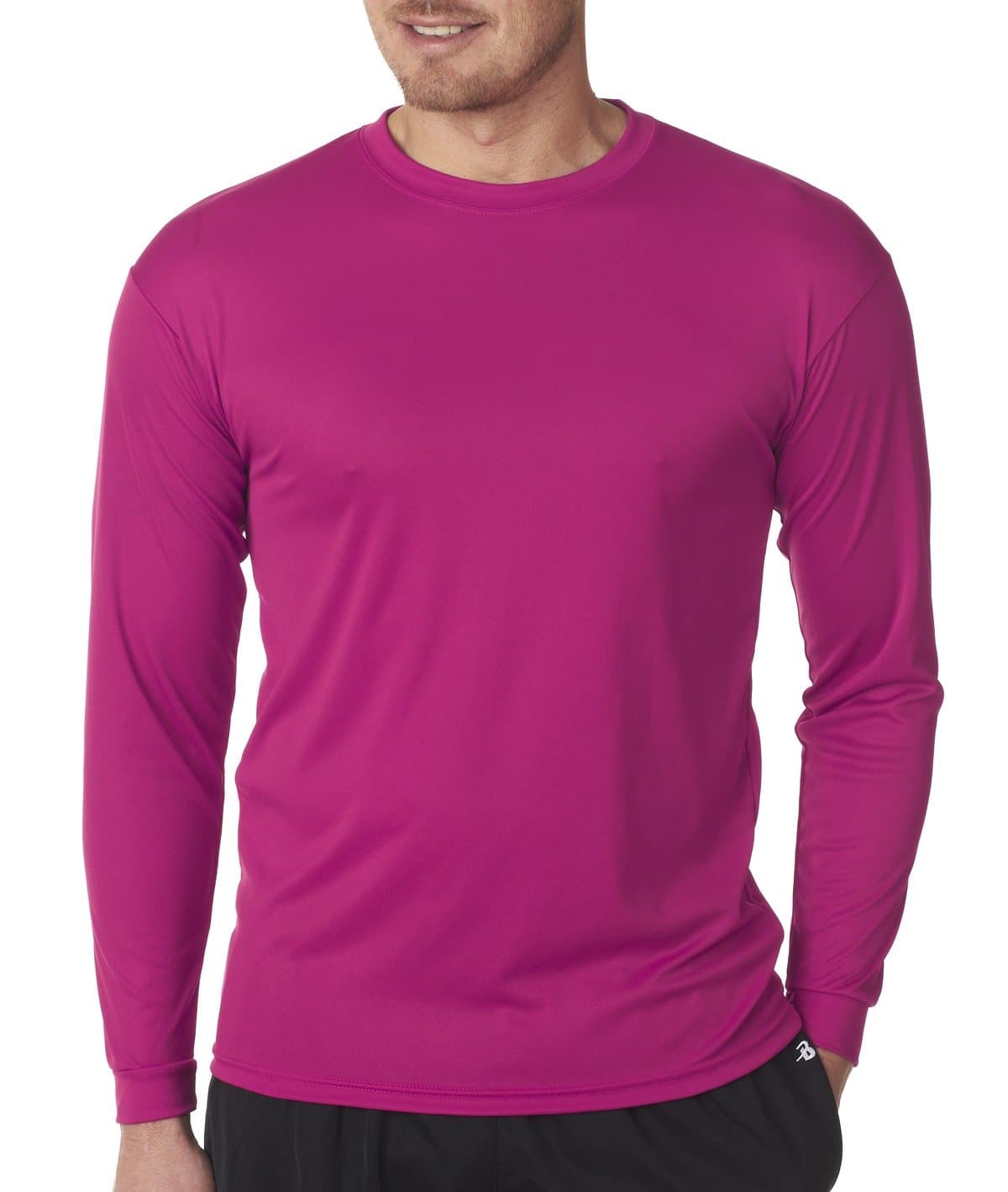 C2 Sport 5104 Men's 100% Poly Performance Long-Sleeve T-Shirt Hot Pink XL